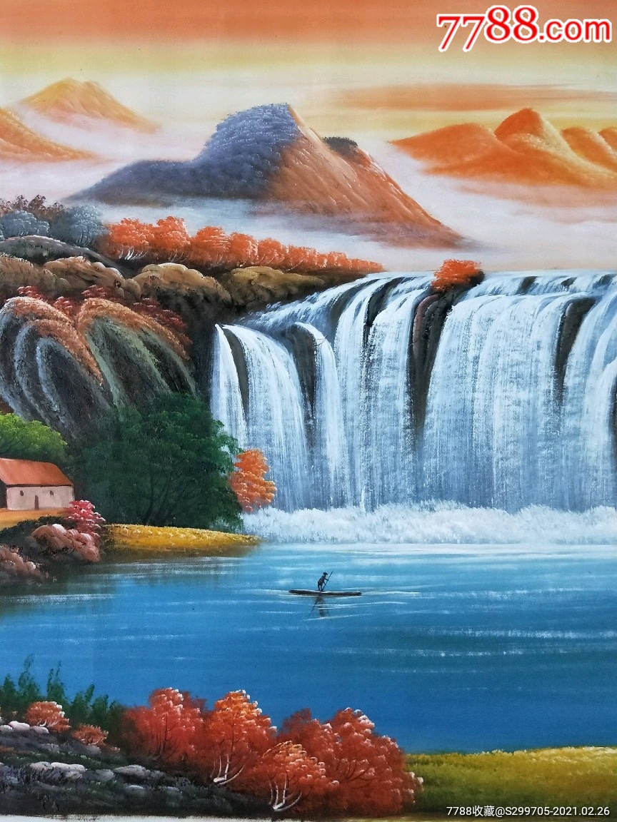 现代油画大师王功学山水作品.