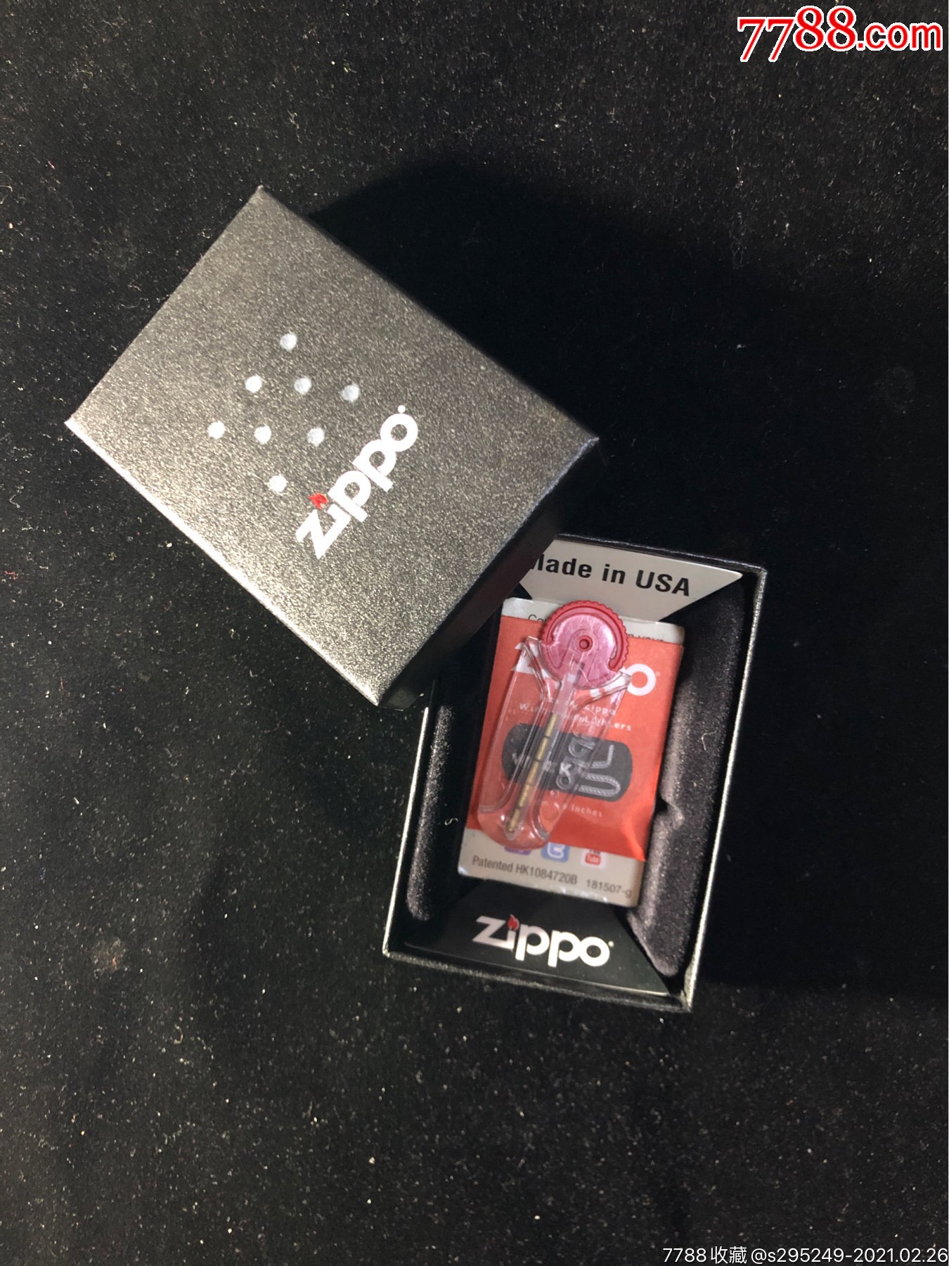 zippo打火机原装盒子及配件