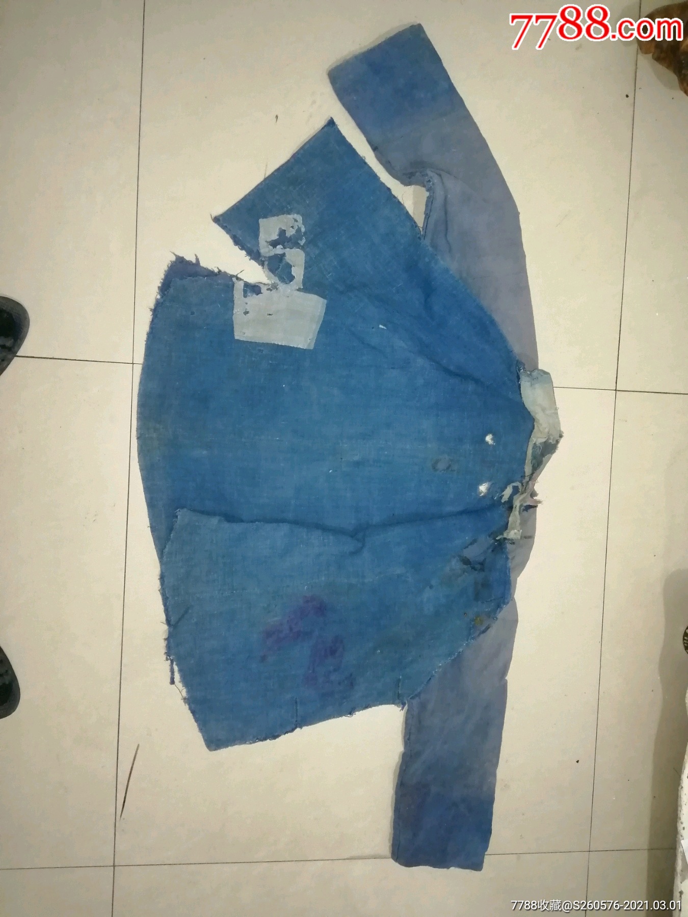 抗日战争时期,老百姓穿的破旧粗布衣服