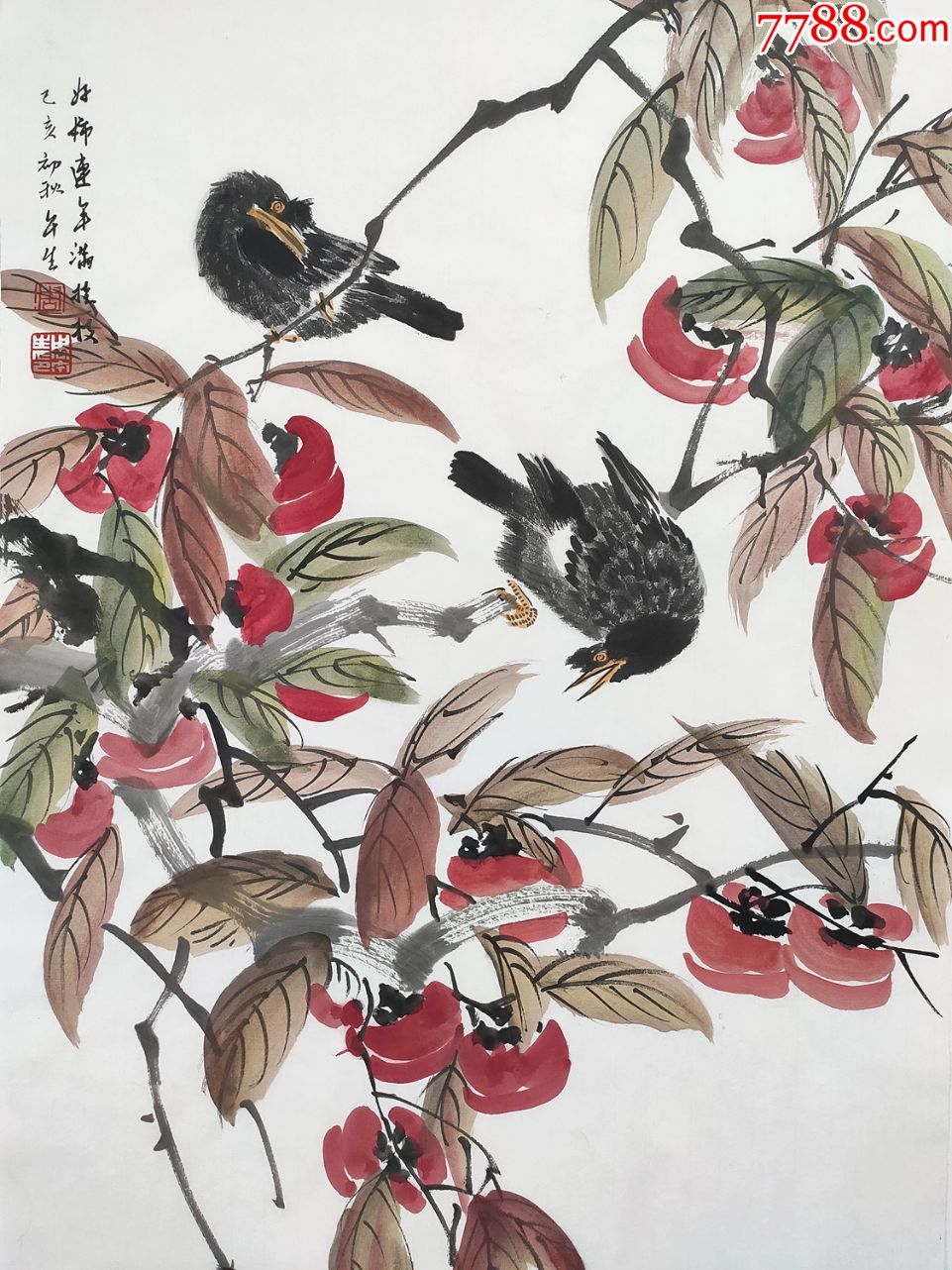 中国美术家协会会员,天津美术家协会理事【周午生】花鸟_花鸟国画原作
