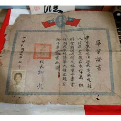 民国时期，带双旗孙中山像。(au25654976)_7788收藏__收藏热线