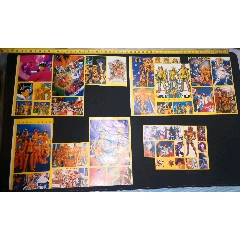 早期圣斗士星矢黄边贴纸三张合拍(au25661352)_7788收藏__收藏热线