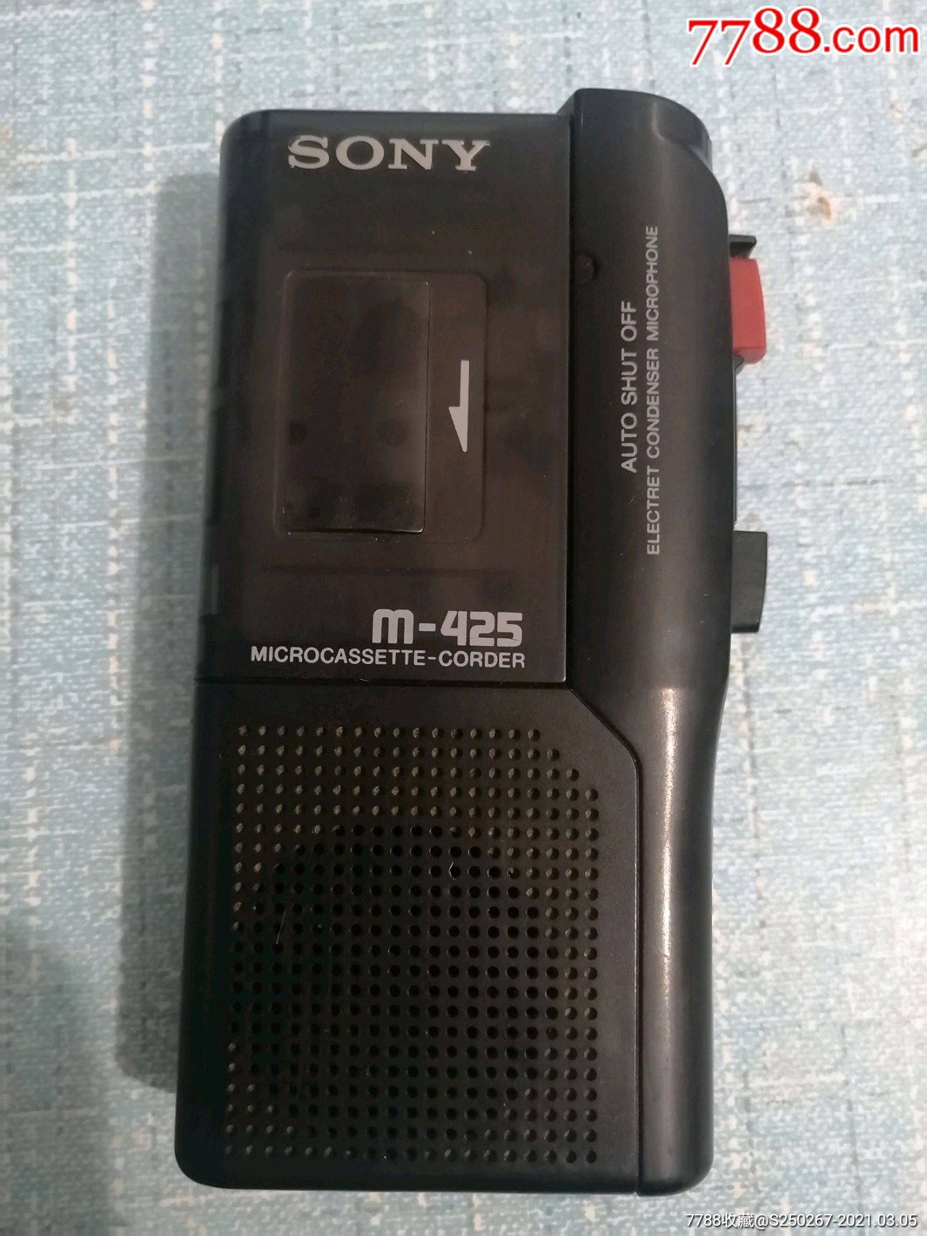 索尼微型磁带采访录音机_随身听/mp3_第1张_7788玉器收藏