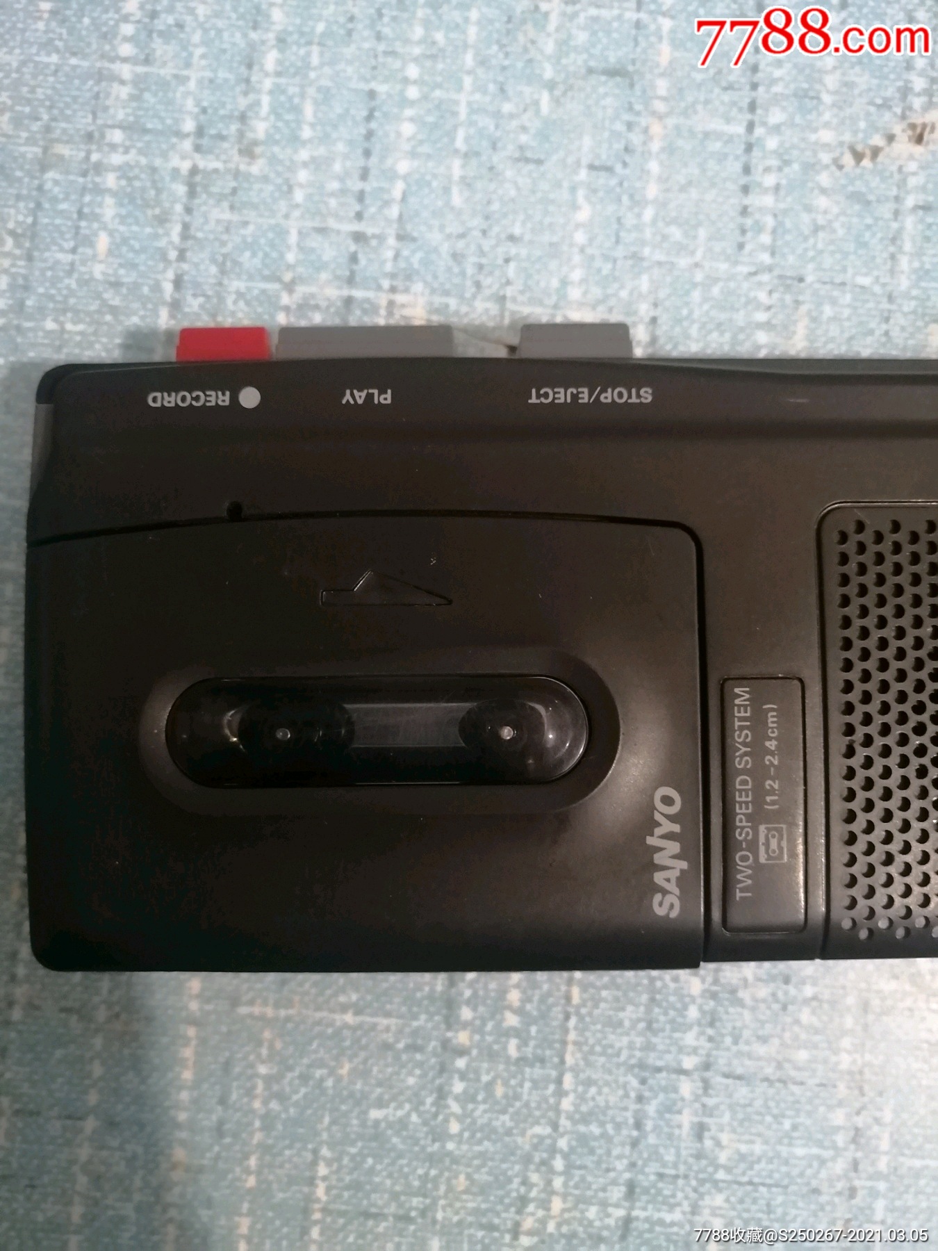 三洋牌微型磁带采访录音机