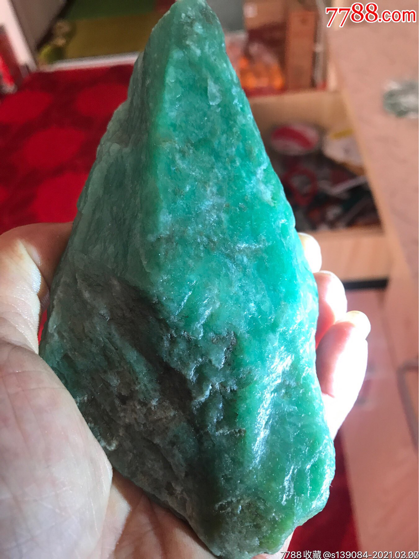 四川雅安绿原石章料,包真