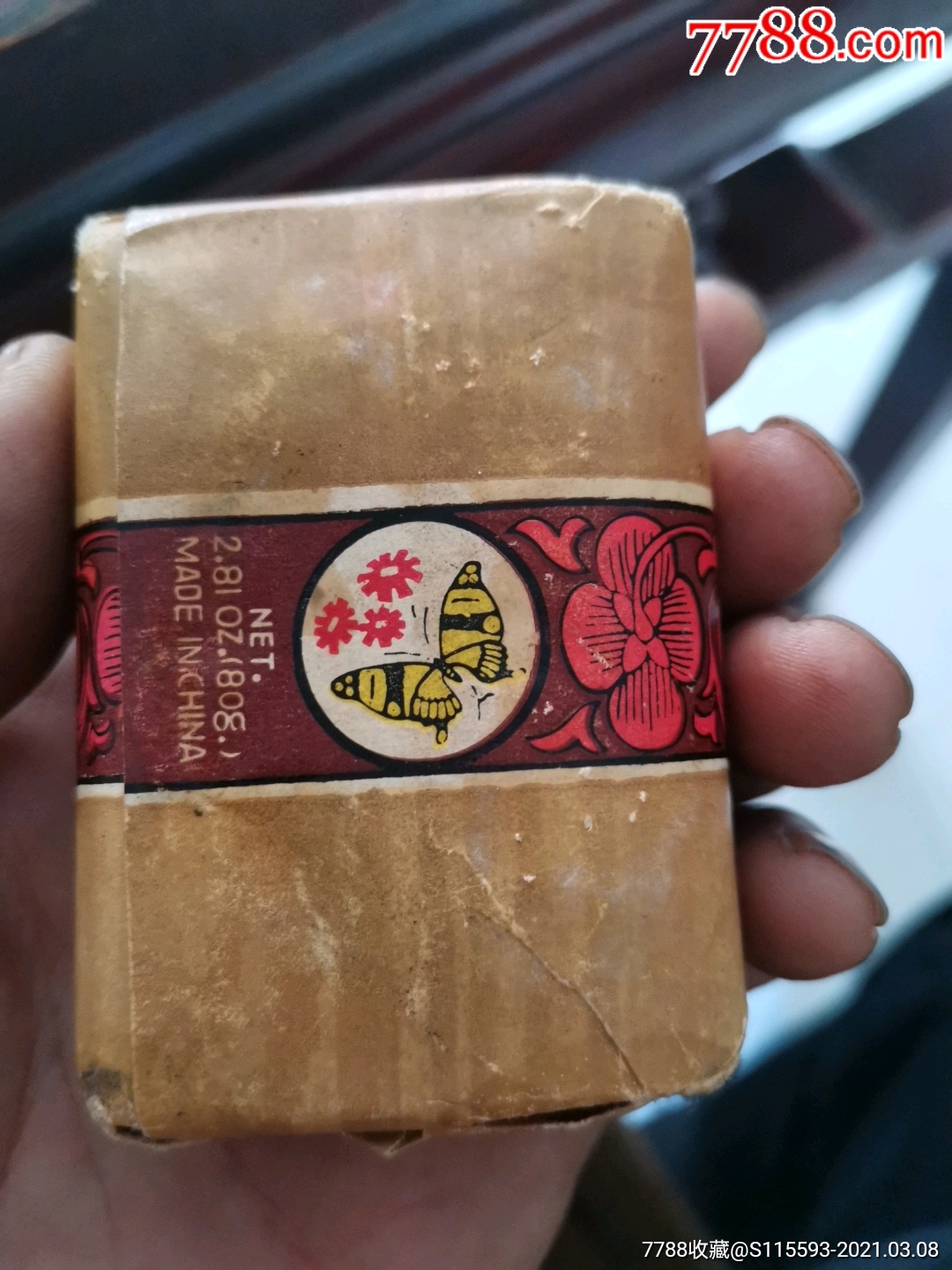 民国蝶花檀香皂