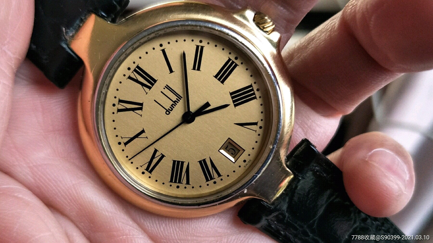 原装登喜路石英男表