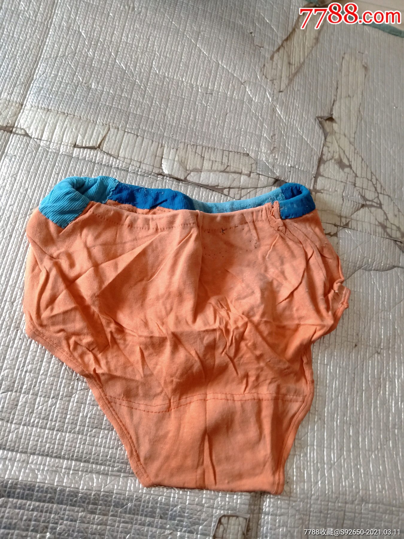 怀旧老手工补丁裤衩