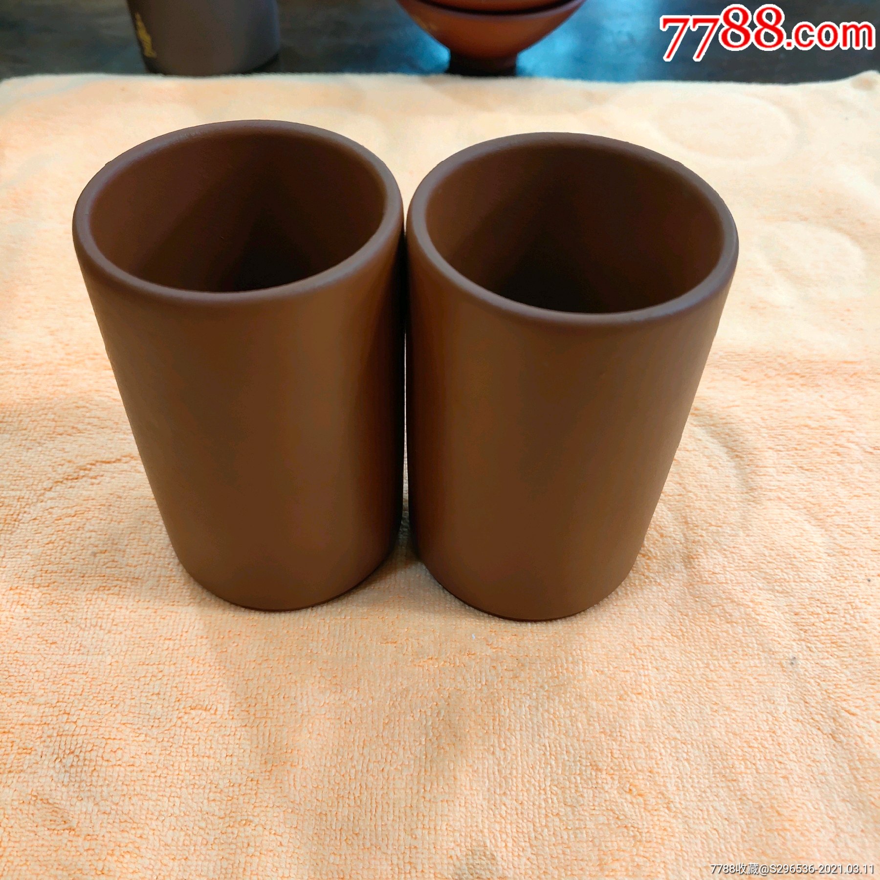 紫砂主人杯一对_其他紫砂_收藏价格_交易出手_7788人民币收藏