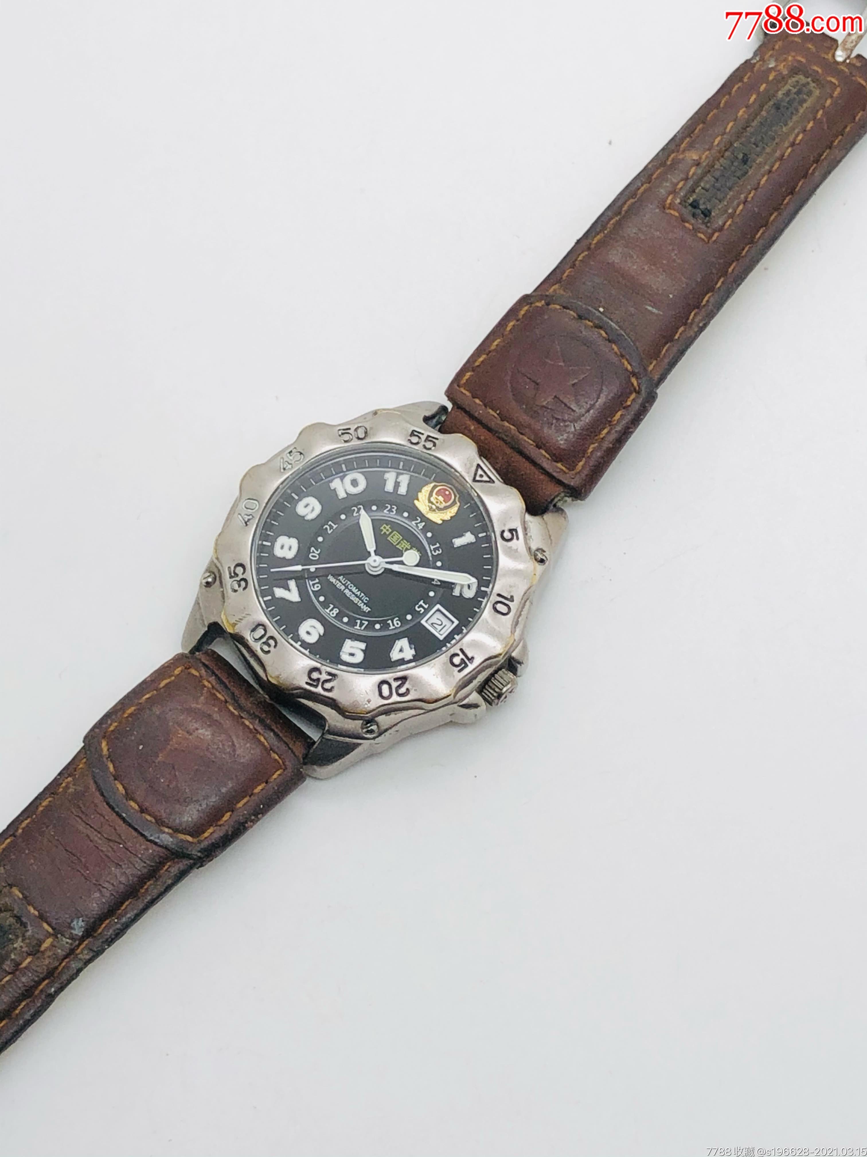 中国武警自动军表旋转活动外圈