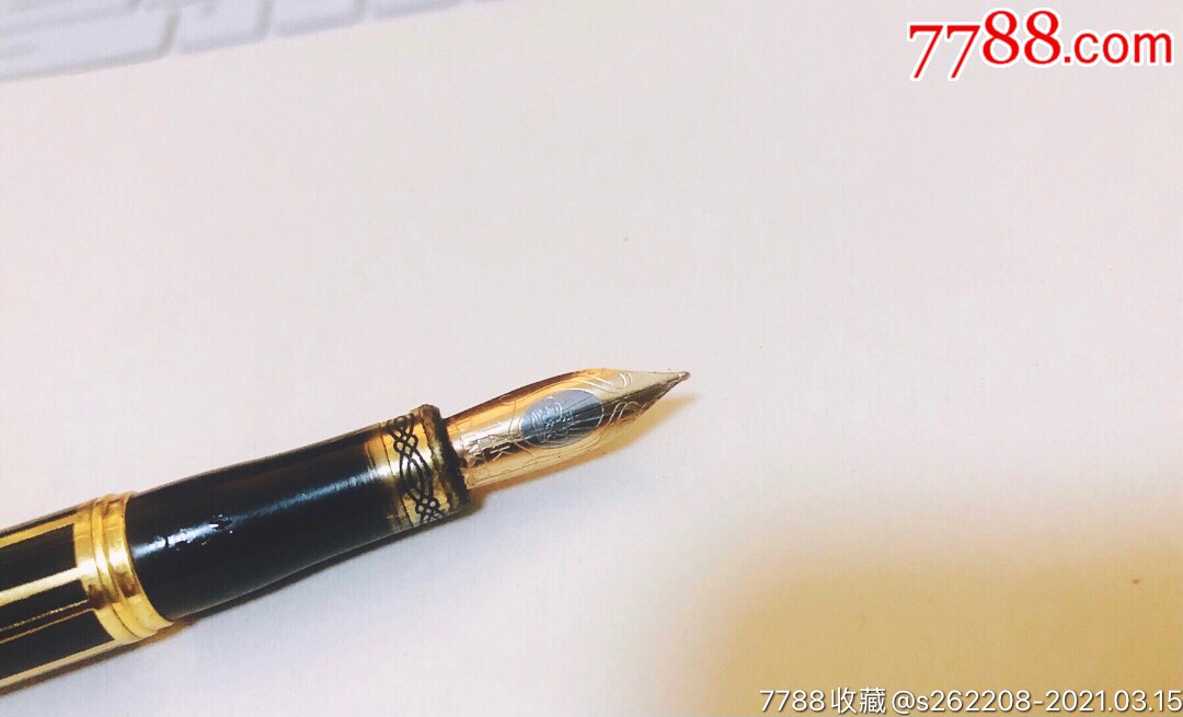 首页 拍卖 钢笔 >> 德国duke公爵14k金笔,金尖非镀金,黑金配色,古董