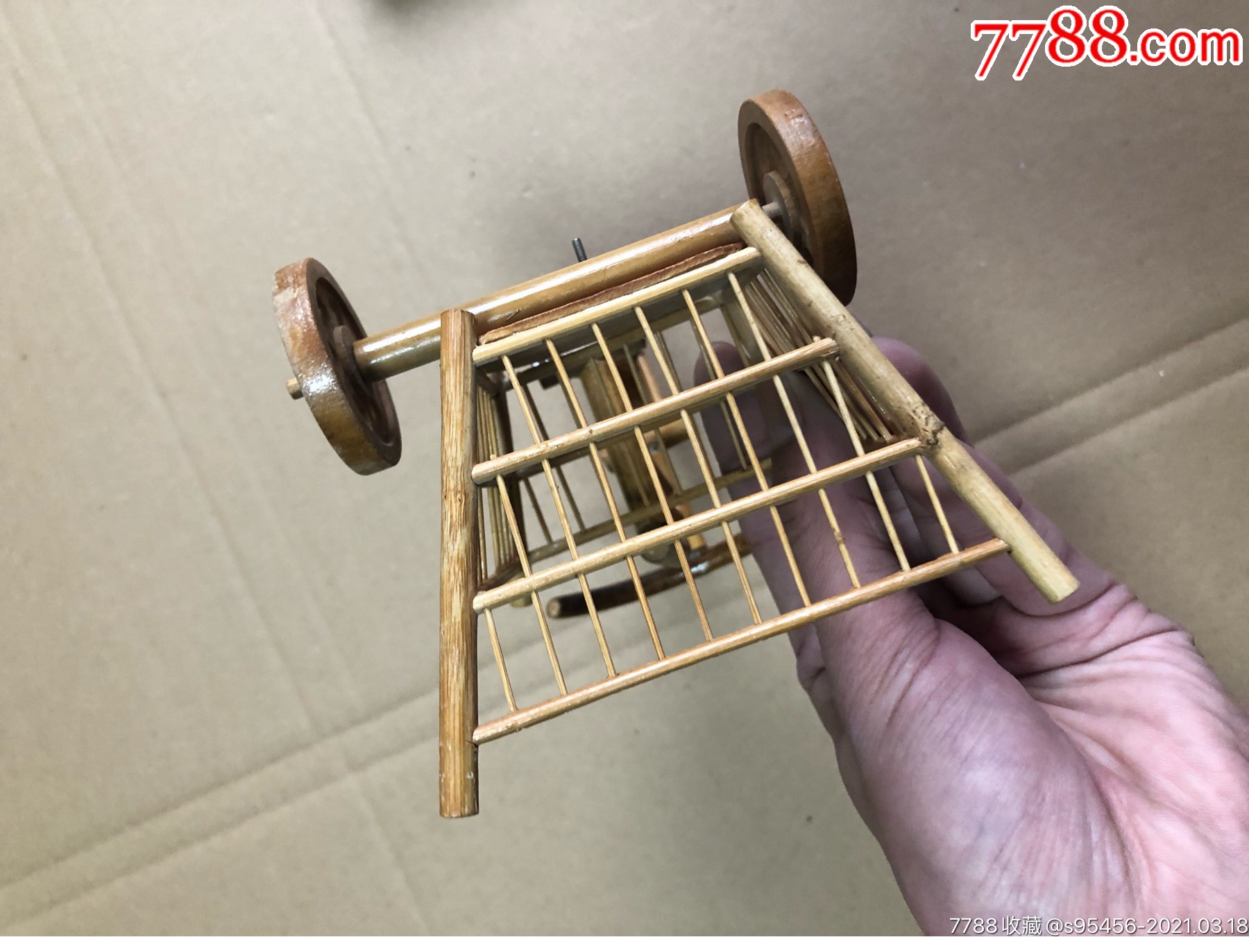 早期儿童竹子三轮车玩具