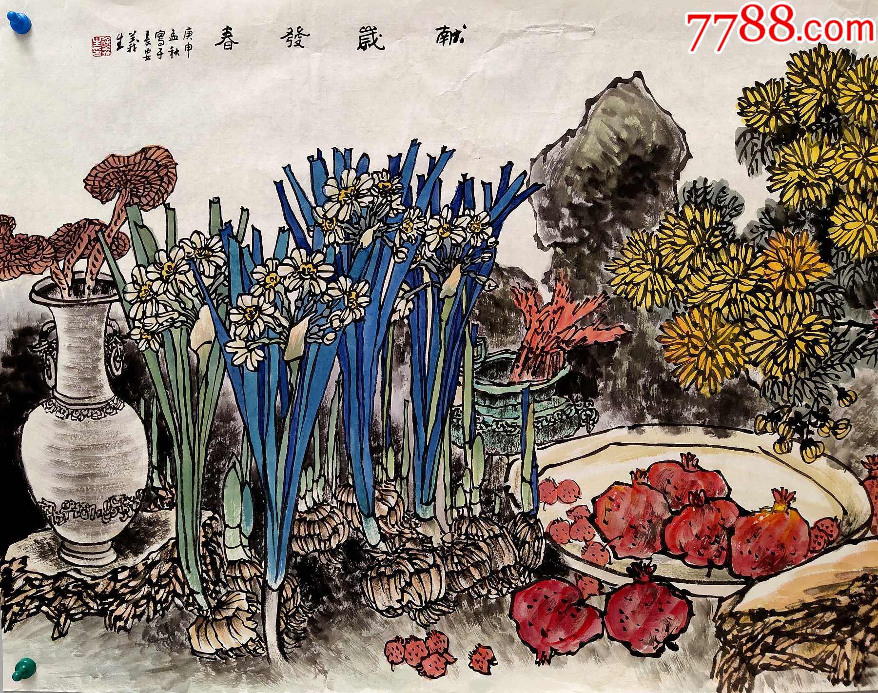 长安画派代表性画家【徐义生】花卉
