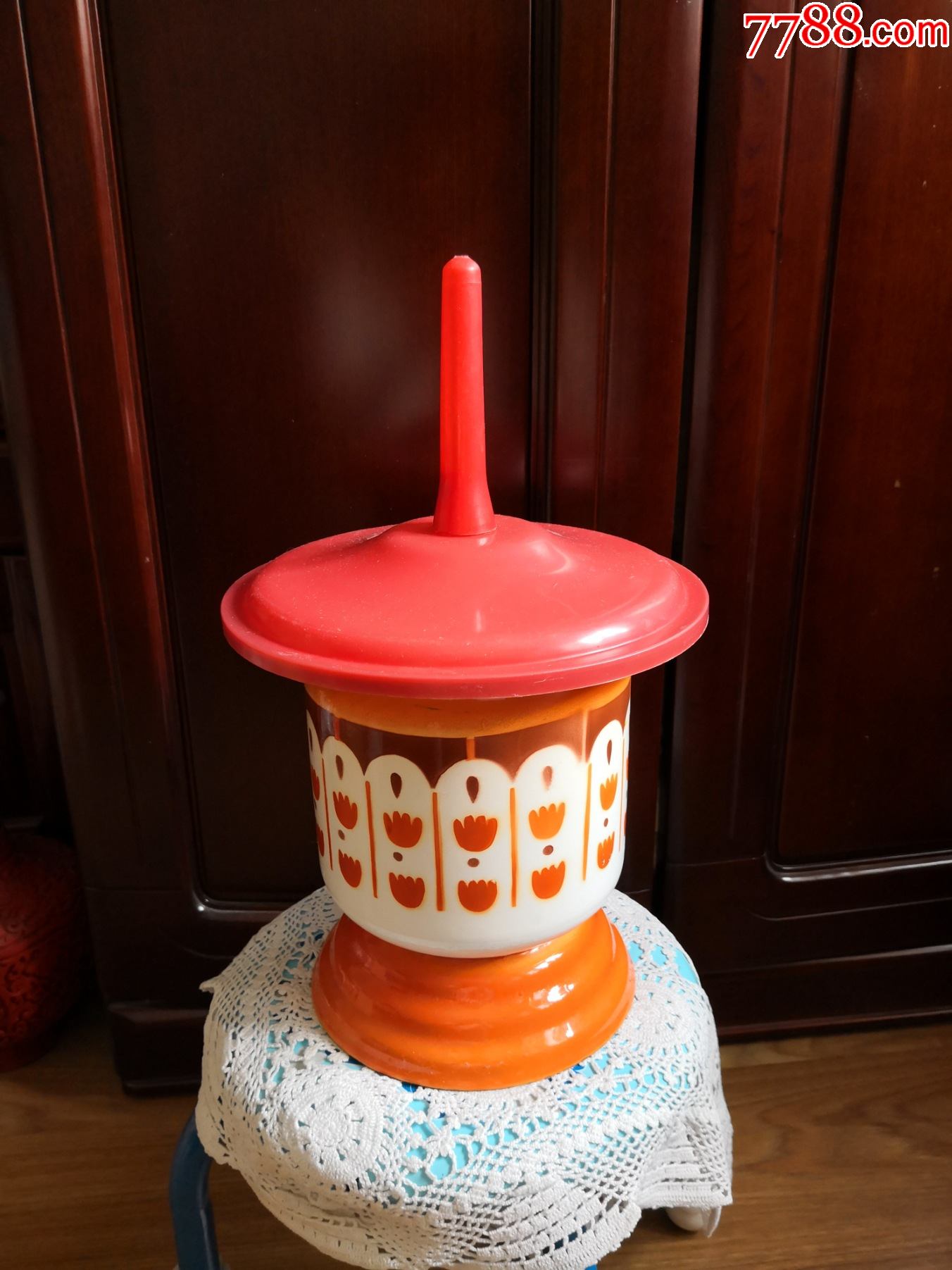 全新搪瓷痰盂一个_香生无心处【7788闹钟收藏】