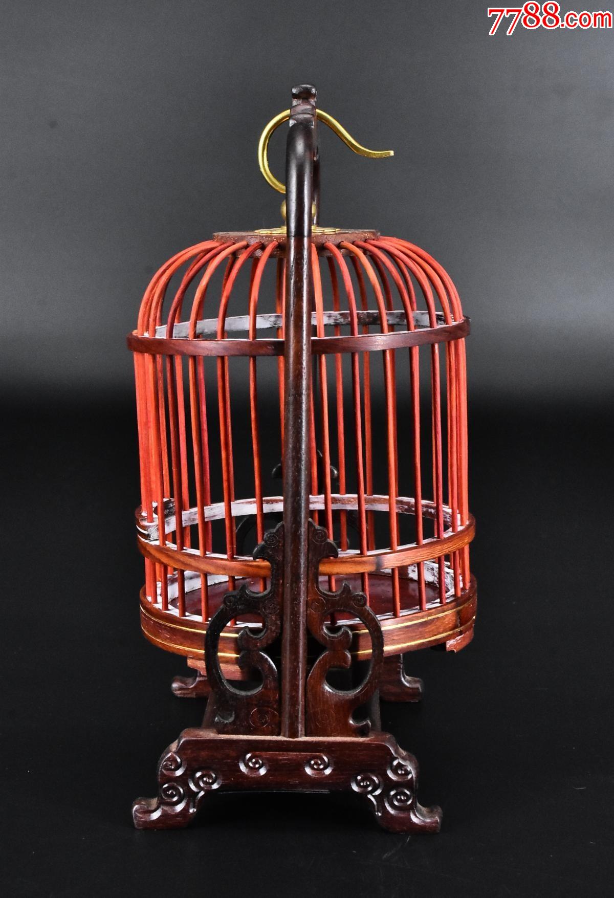 (丙4802)《酸枝蝈蝈笼套装》一套两件_第1张_7788工艺品