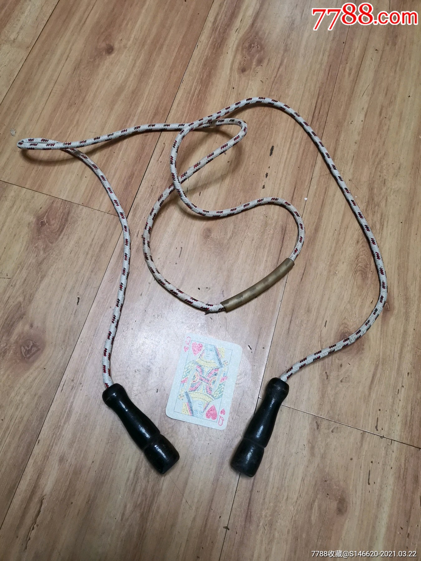 木柄老跳绳短绳