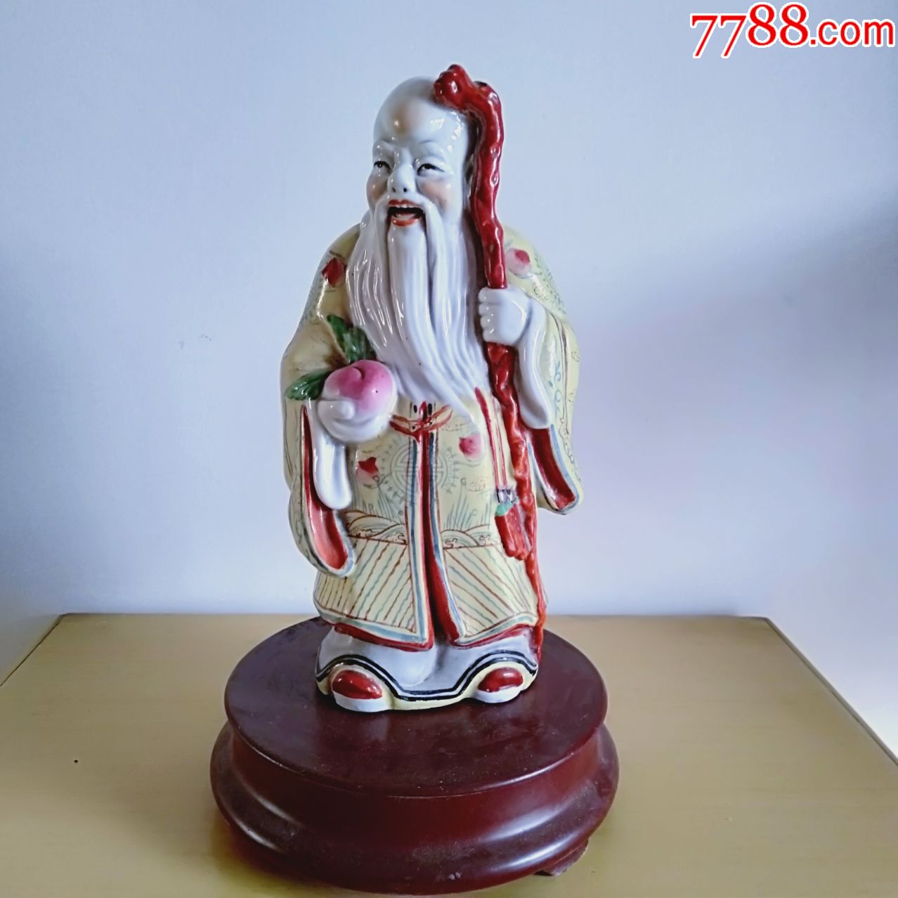 老粉彩人物寿仙_第1张_7788陶瓷