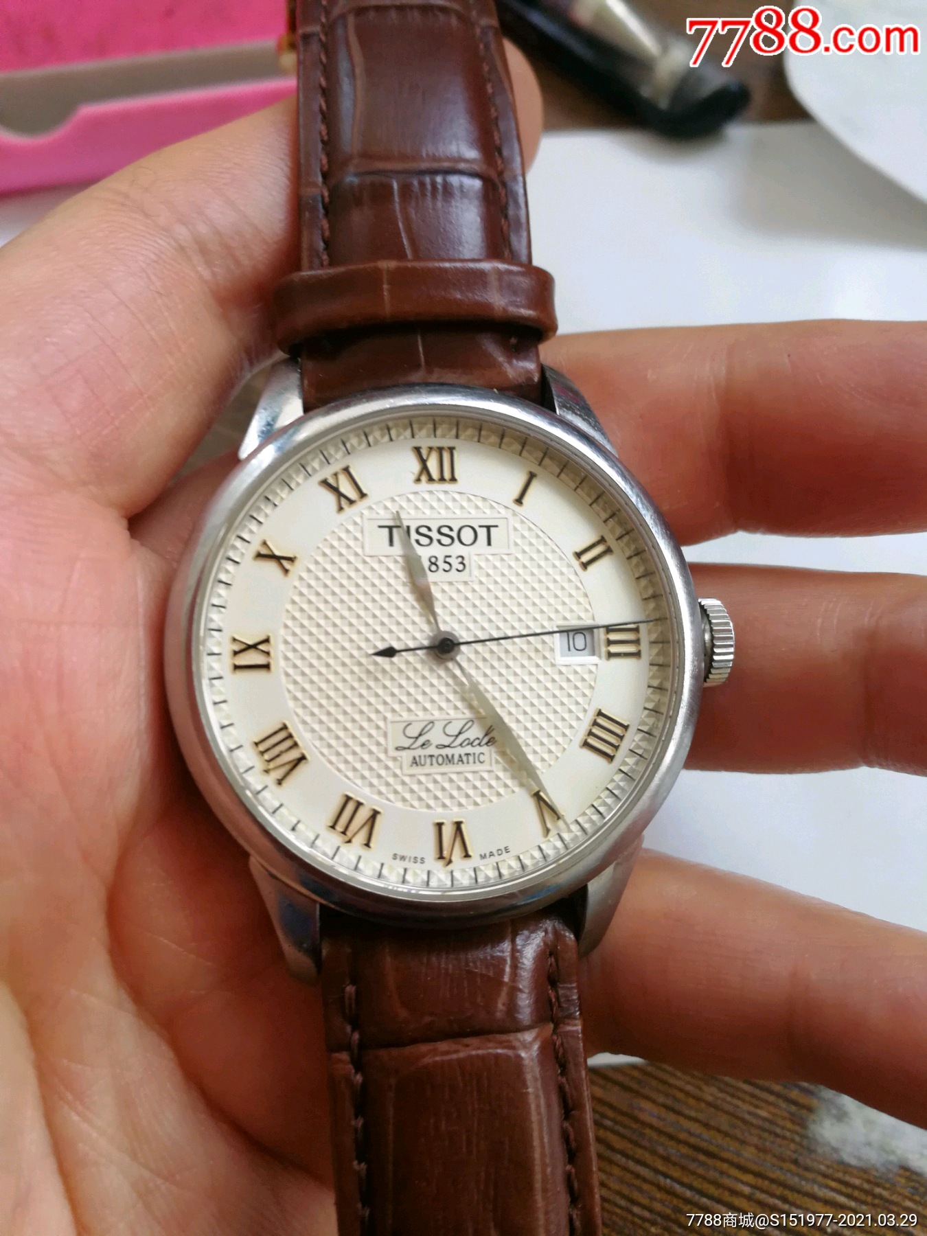 天梭海欧2824机芯自动男表-手表/腕表-7788收藏