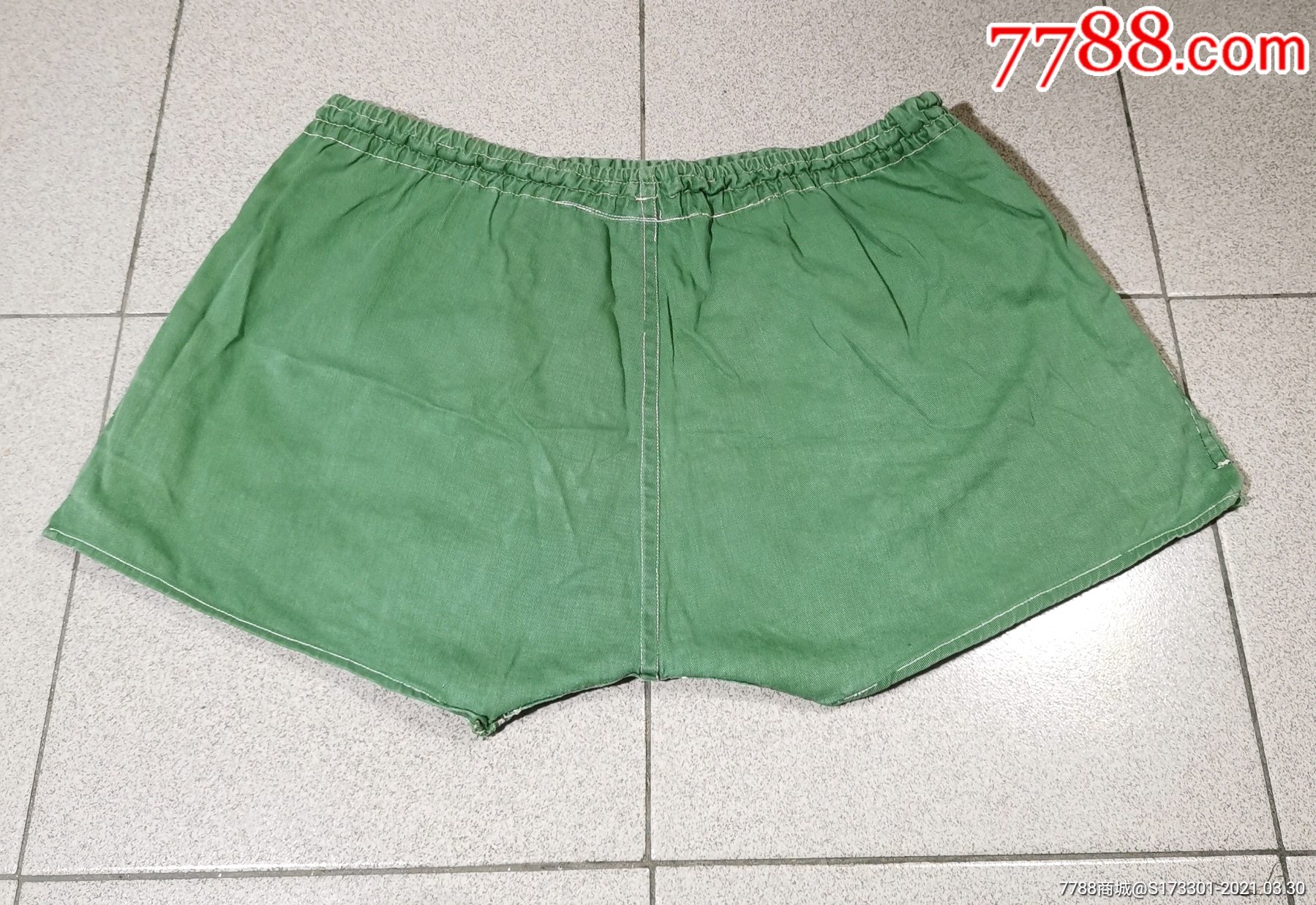 纯棉布裤衩裤头褪色有破