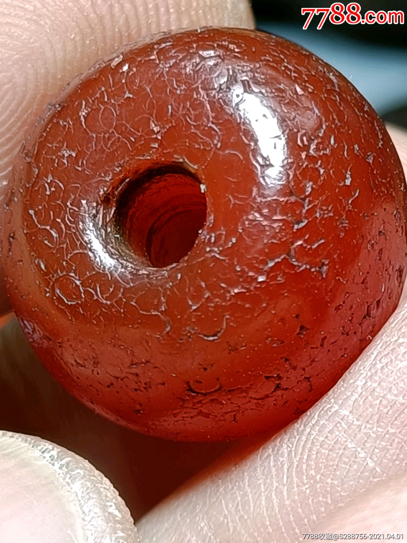 唐代红玛瑙一颗