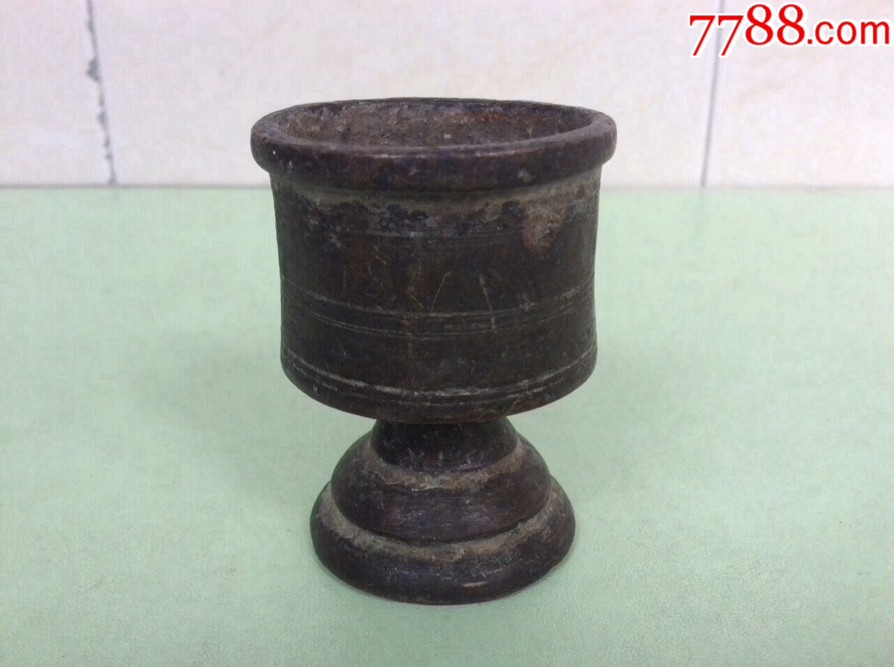 清代蜡烛铜座
