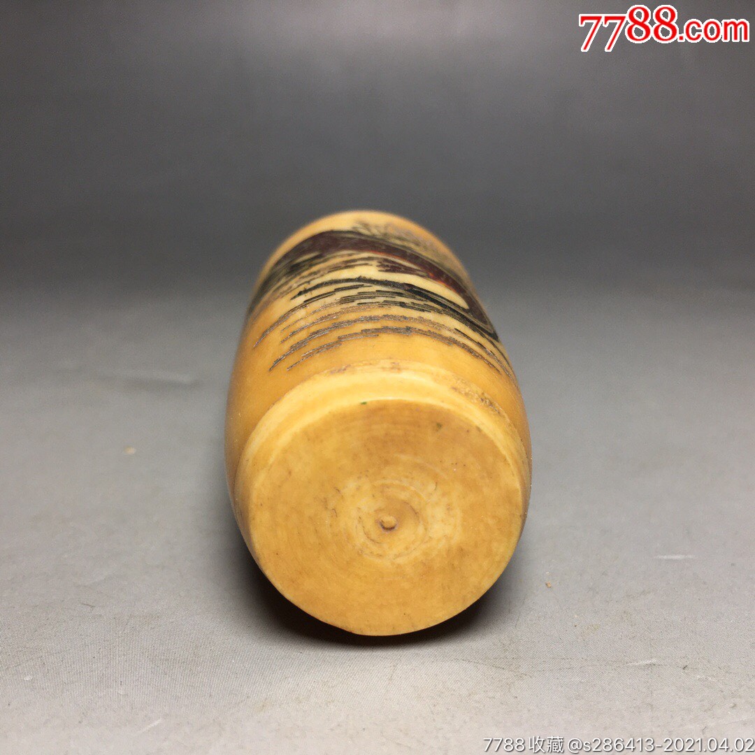 牛骨鼻烟壶编号20210402牛骨是原始自然粗犷豪放具有辟邪化吉之寓意