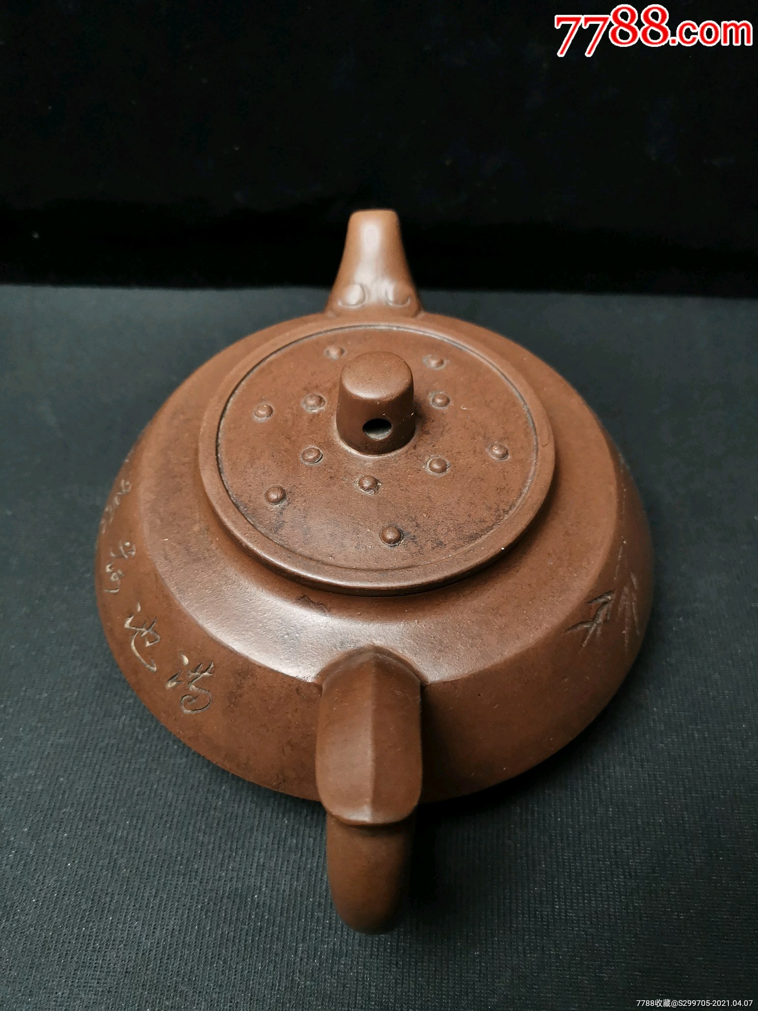 民国老紫砂壶陈荫千制壶,大品壶型,做工讲究,器型精美,品相完好