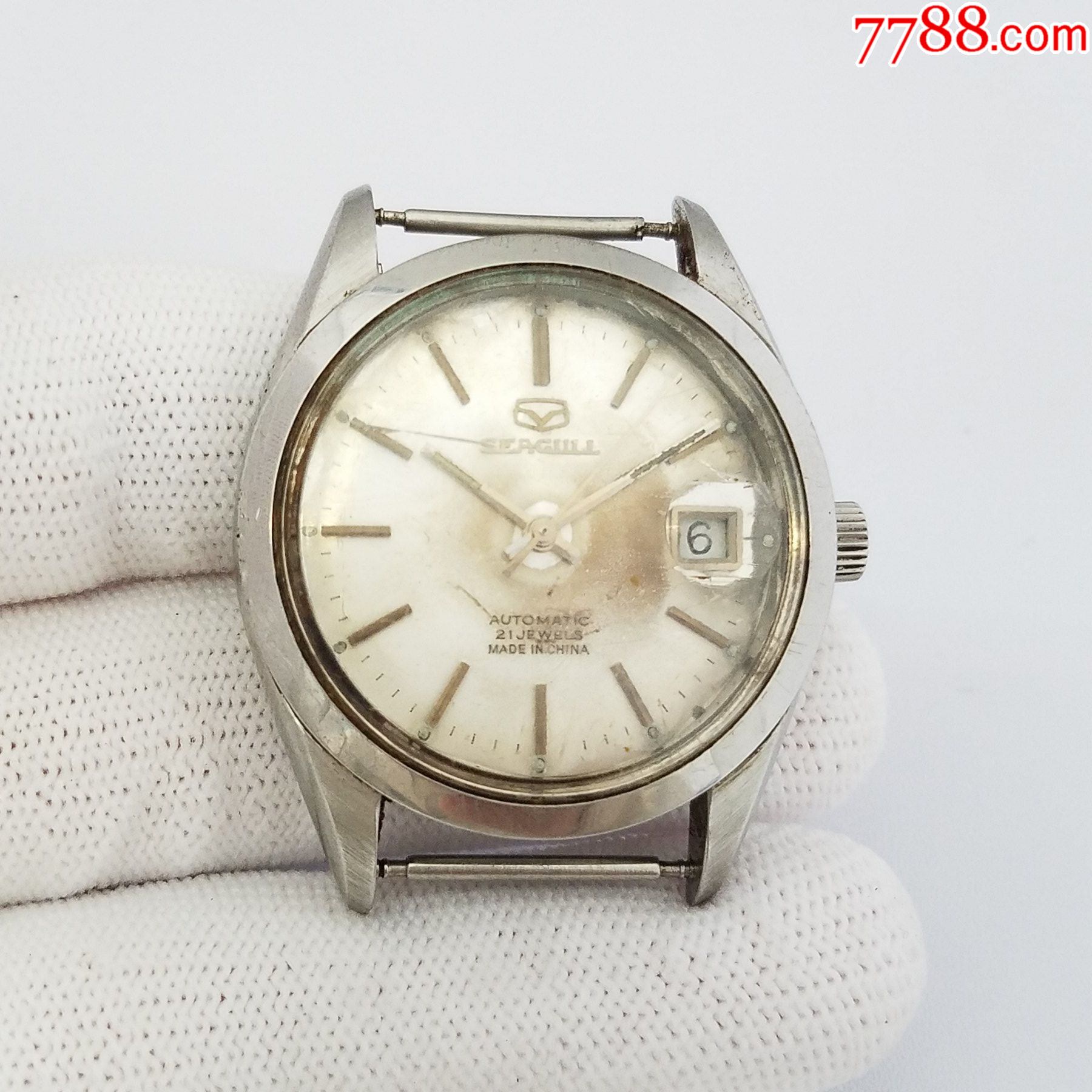海鸥自动机械男表【hx金机芯】【能走时】【日历好使】【能手动上链】