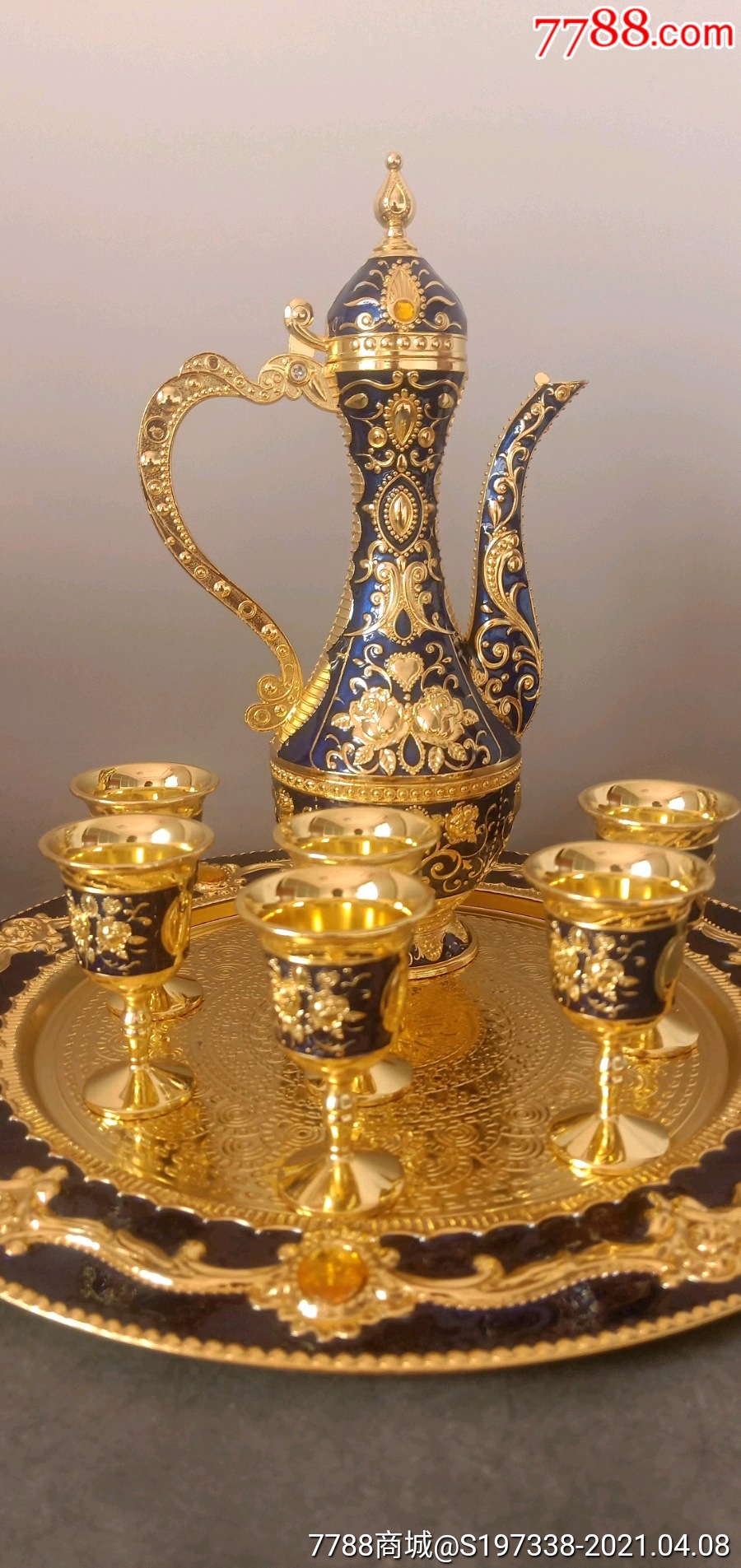 景泰蓝酒具一套