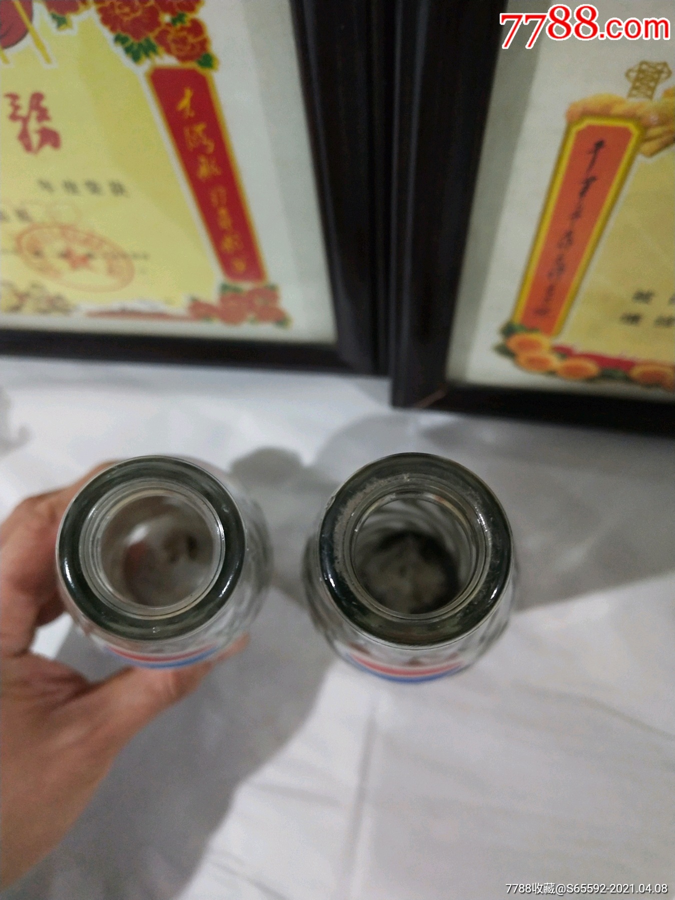 捌玖拾年代·百事可乐·全品老玻璃瓶一对