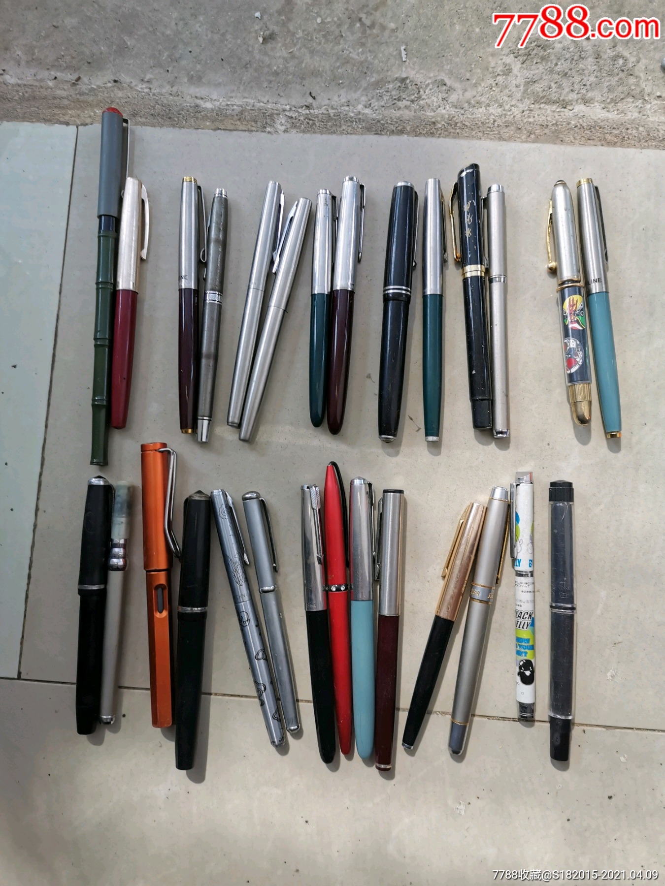 各种各样的钢笔有28支-价格:90元-au26061617-钢笔 -加价-7788收藏__