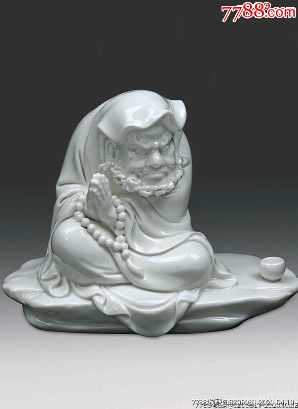 德化瓷〈达摩人像〉摆饰