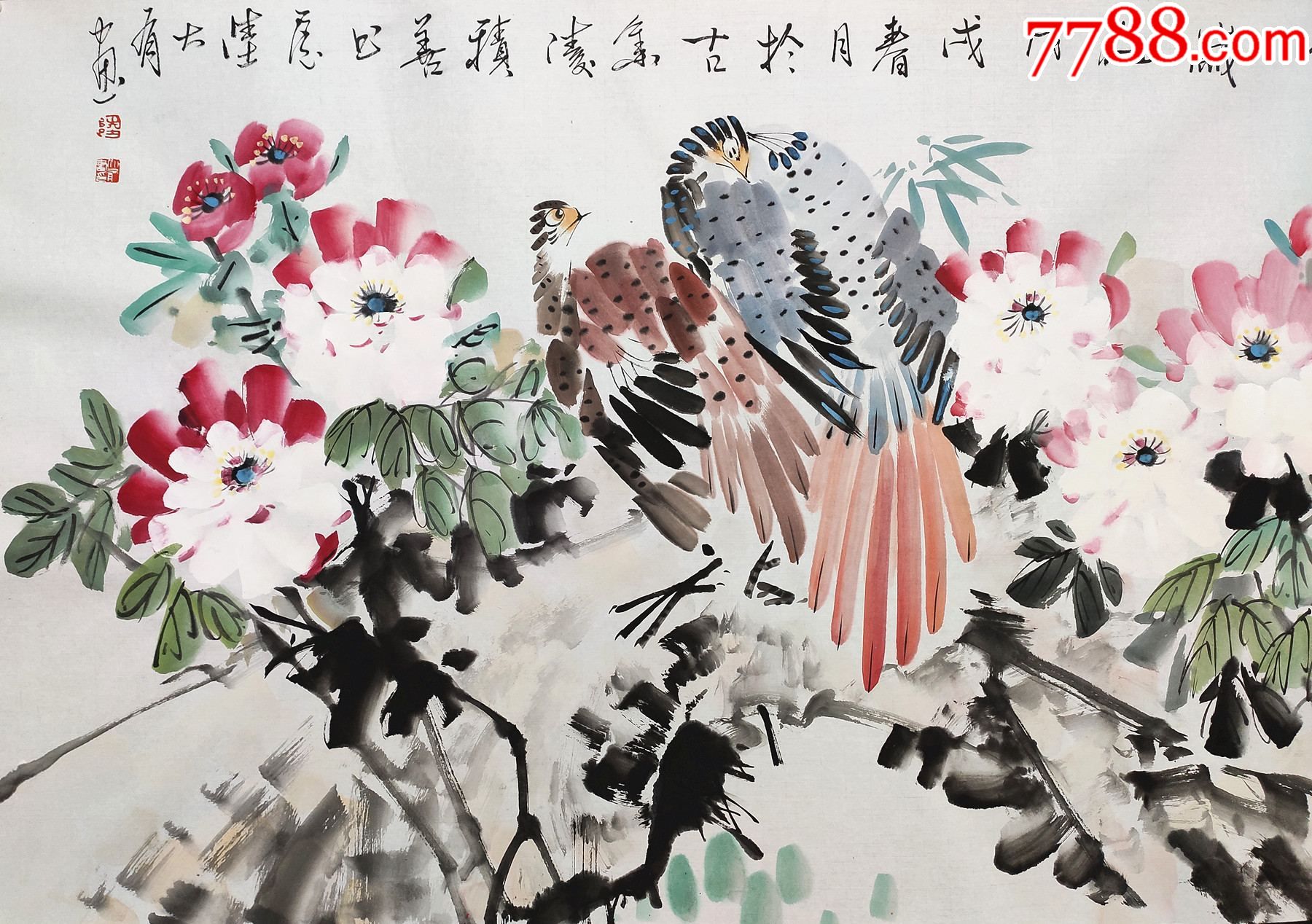 中国水墨艺术研究院副院长,江苏省国画院特聘画家【陆大有】花鸟
