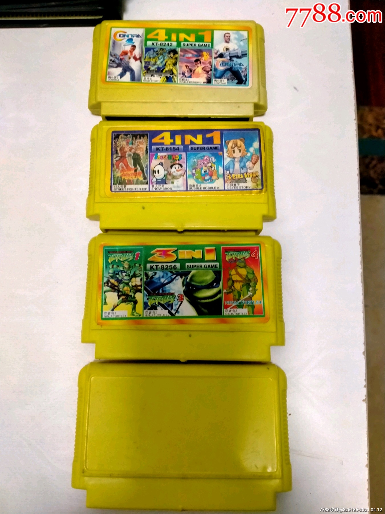 游戏机黄卡四张