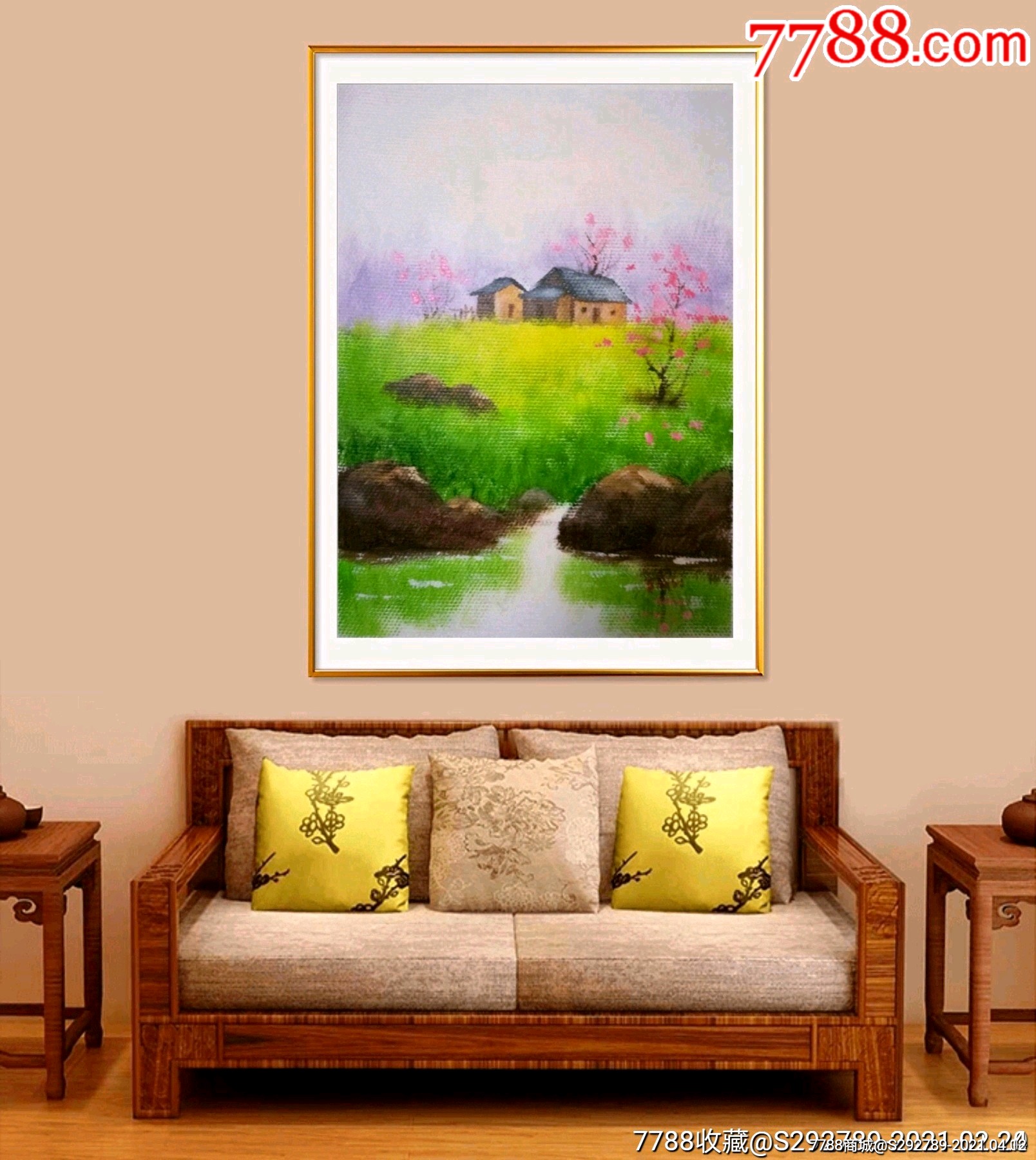 低价起放漏拍油画艺术家黄丽红手绘真迹布面油画作品一幅,书画院直供