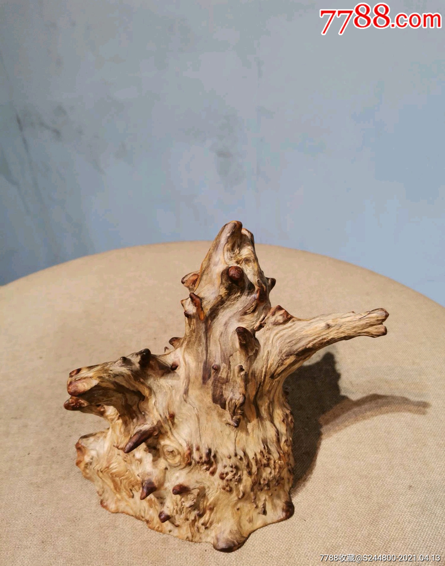 香杉木榴天然摆件-木雕摆件-7788收藏