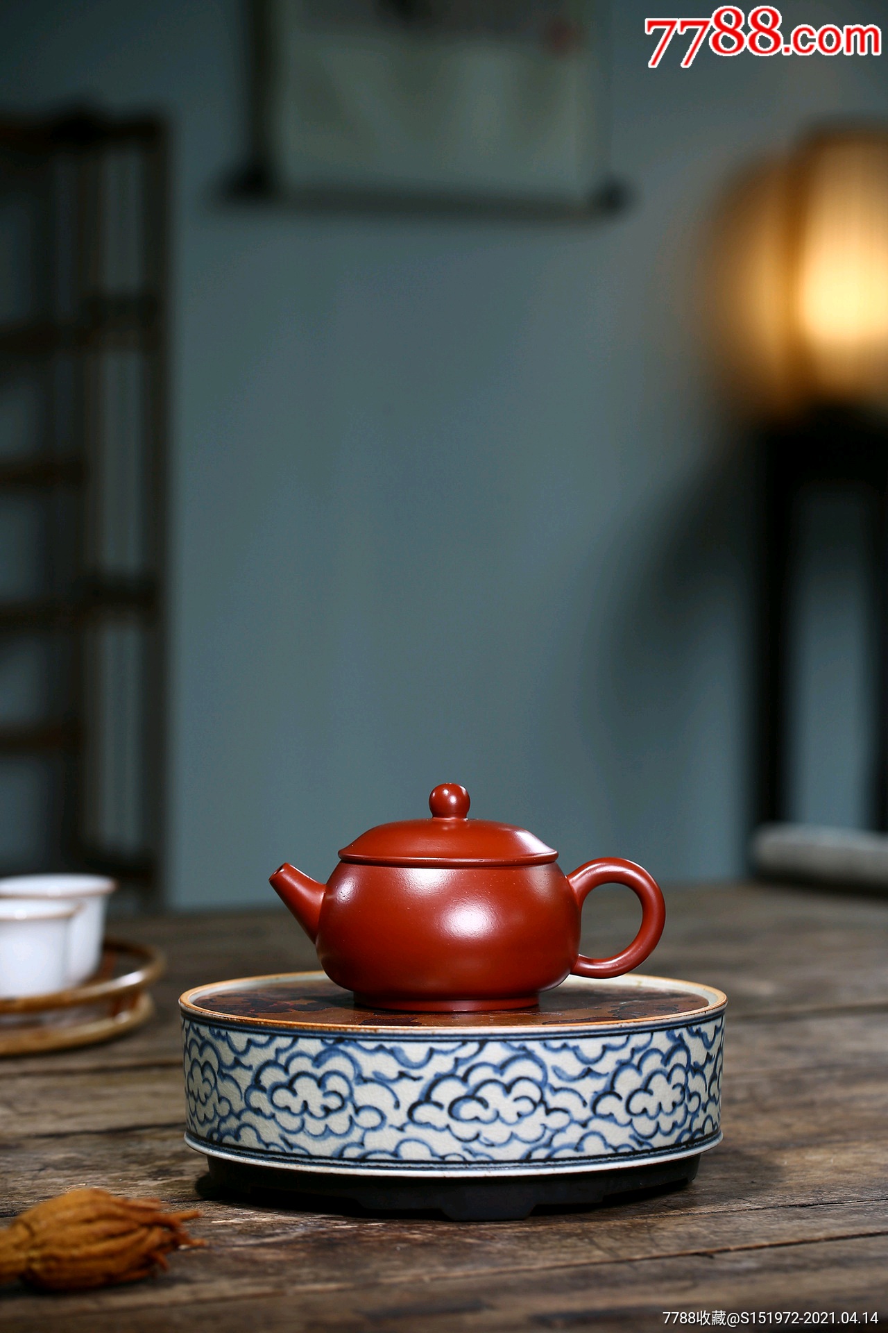 宜兴紫砂原矿大红袍名家手工玉润壶