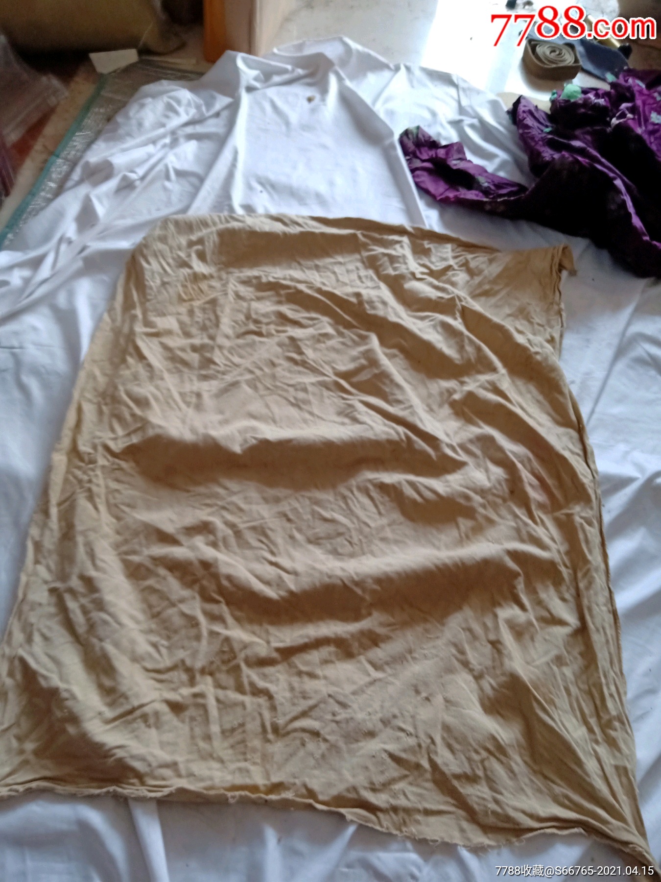 怀旧老手工白洋布包裹皮