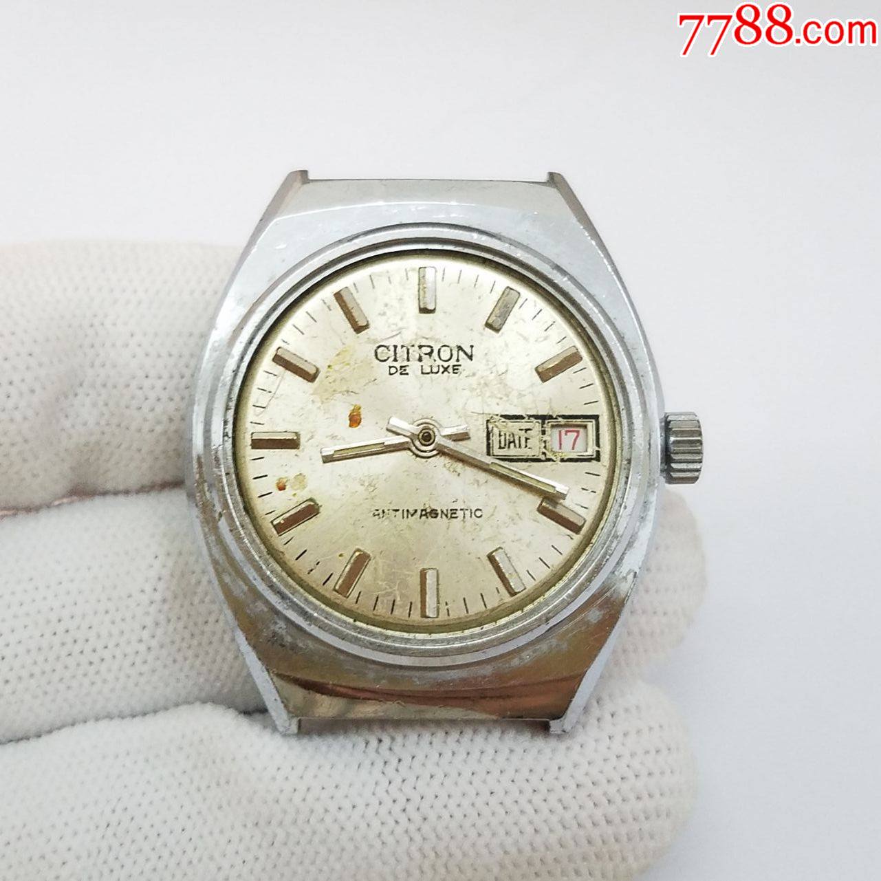 citron手动上链机械男表【不走,晃晃摆轮能转动】【能手动上链】_手表