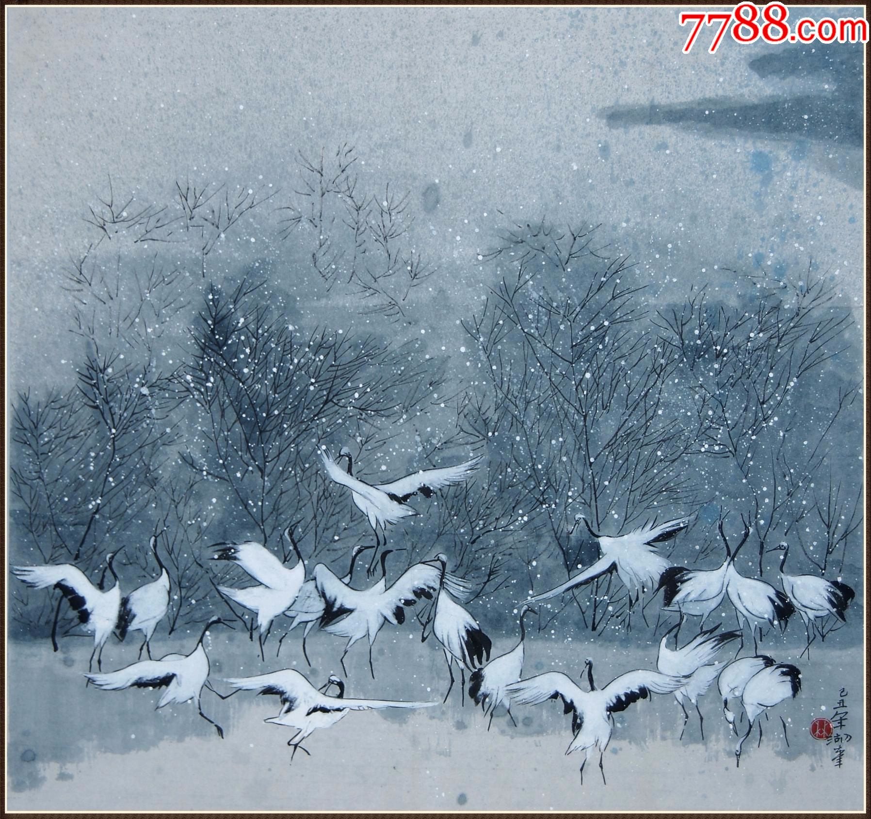 林湖奎花鸟画图片
