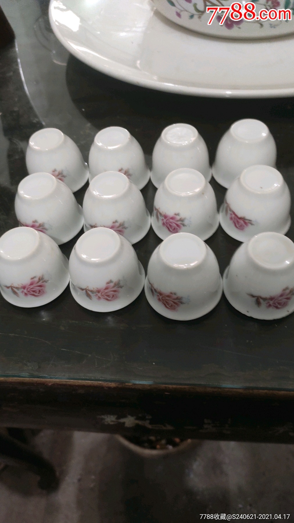 六七十年代贴花小茶杯