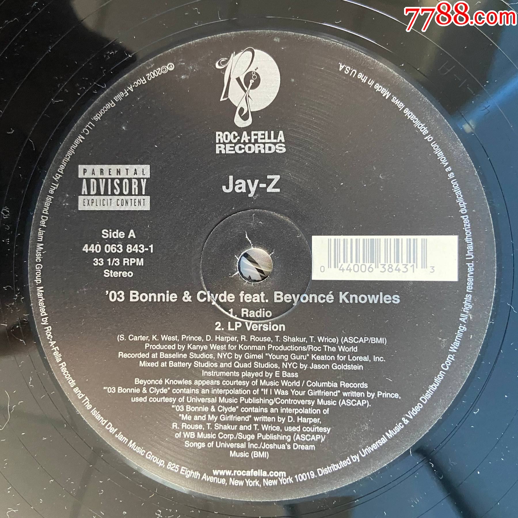 jayzbeyonceknowles嘻哈单曲12寸黑胶lpb1