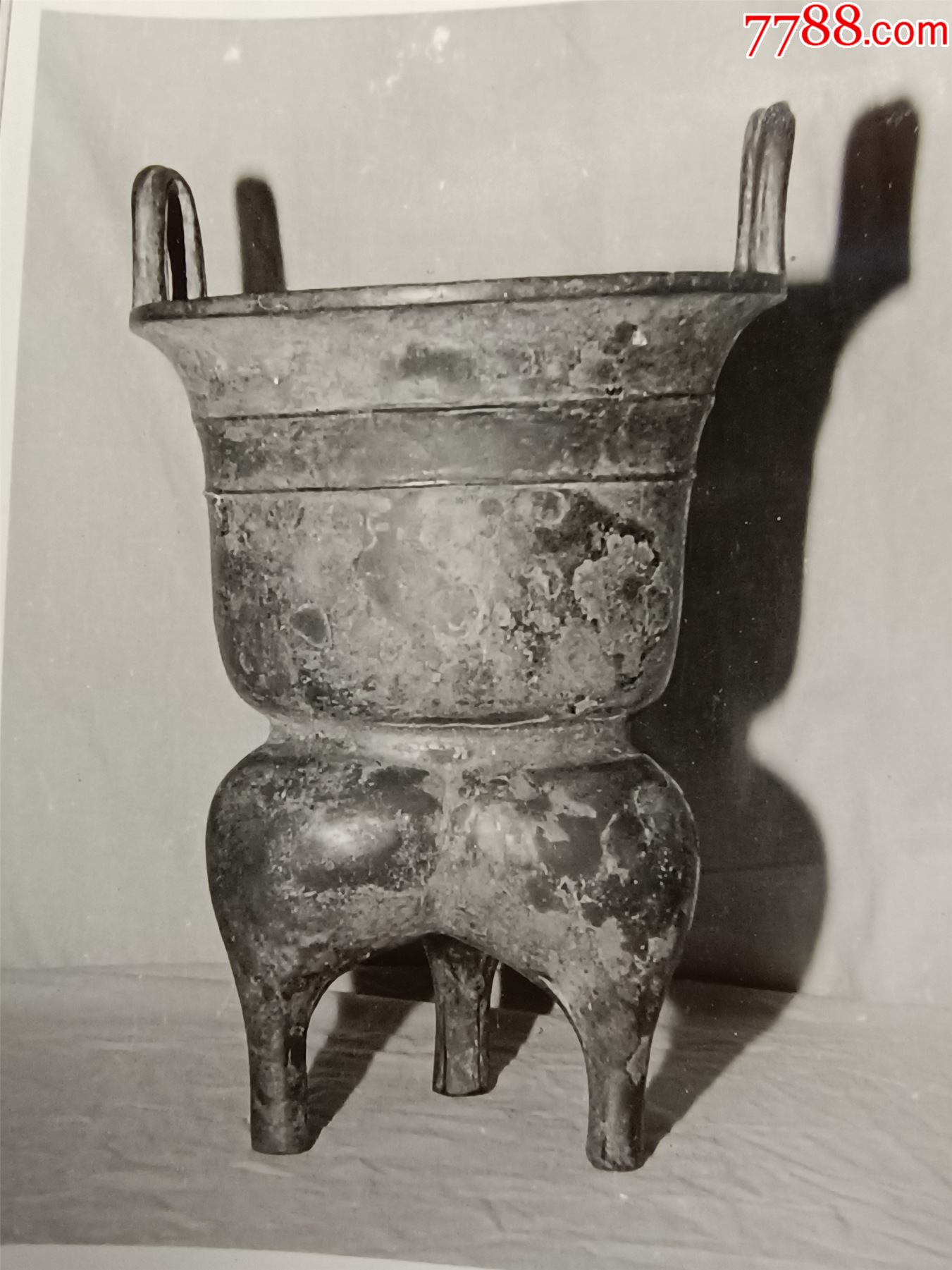 古代青铜器存档资料照片一组,4张照片合拍