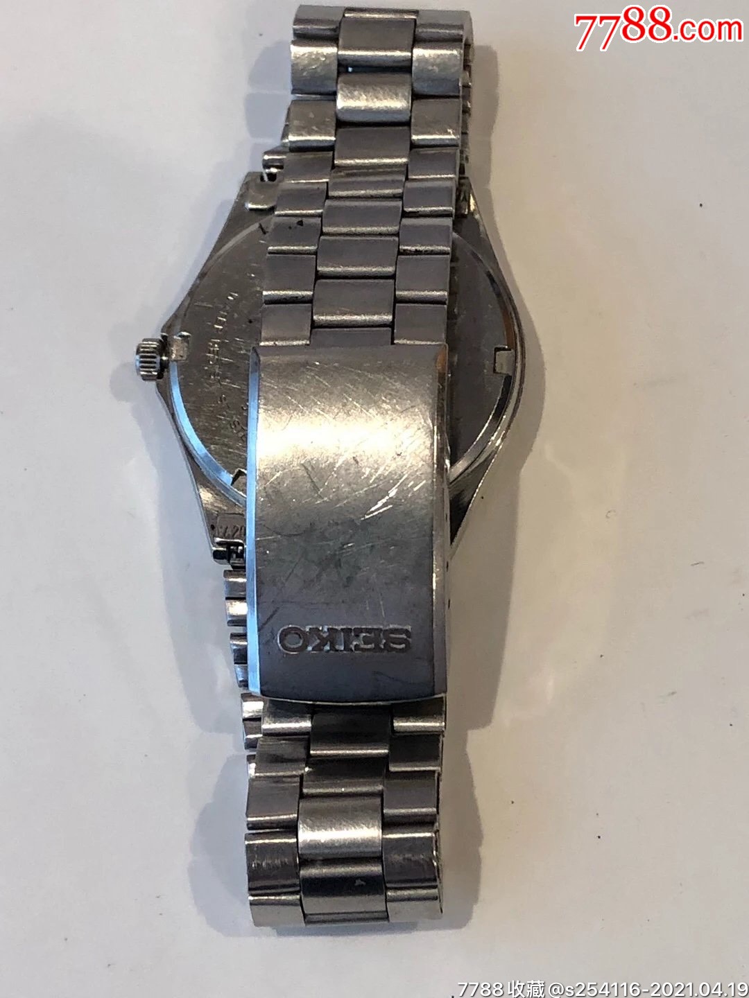 日本原装正品精工石英男表直径33mm厚8.5mm双历chronos系列带长18c