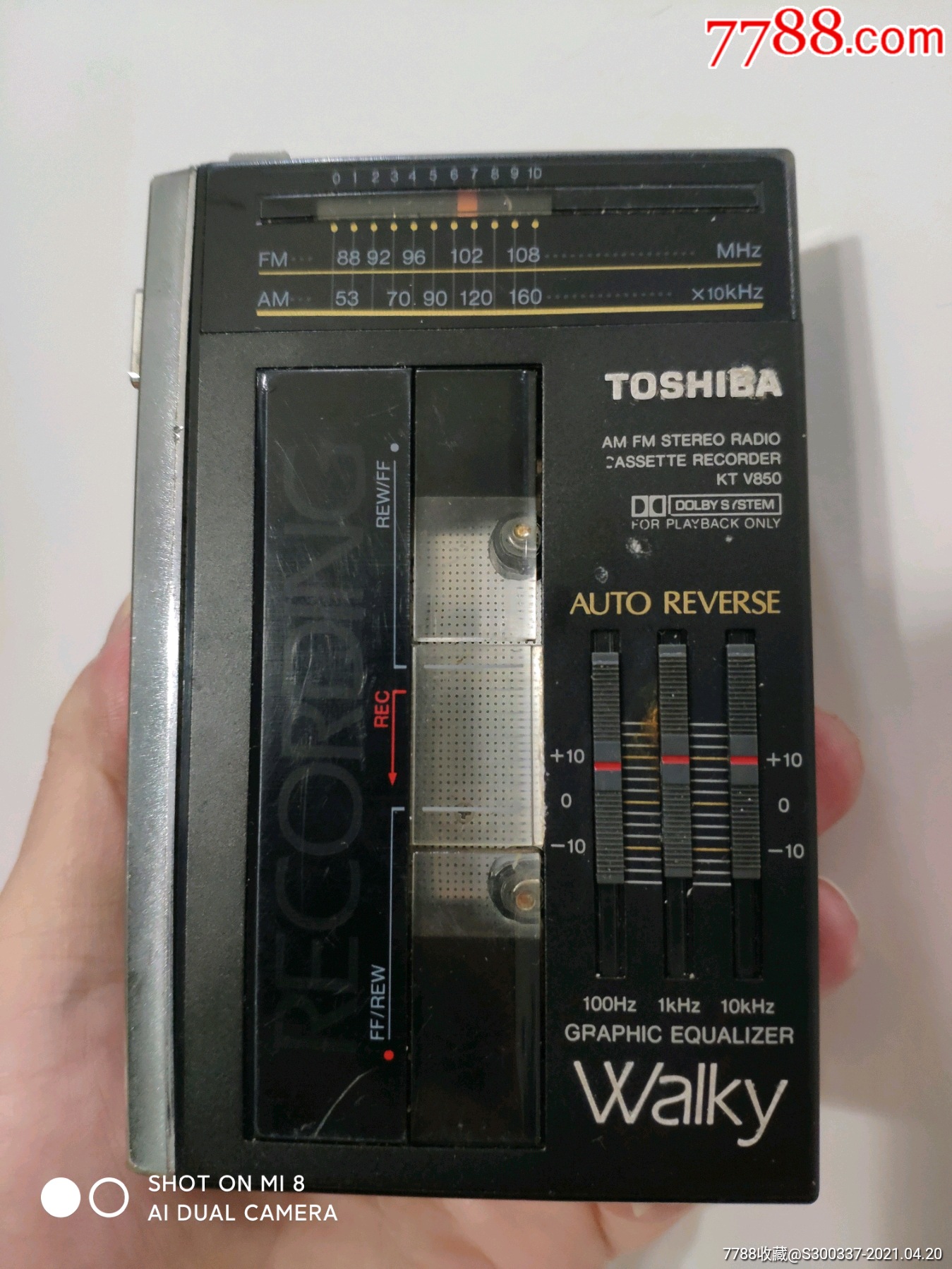 东芝ktv850磁带随身听