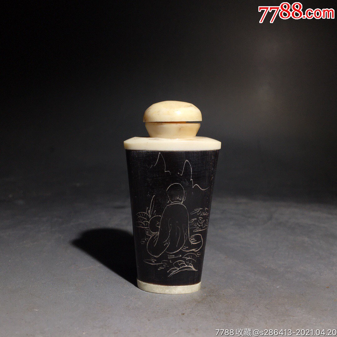 牛骨鼻烟壶牛骨是原始自然粗犷豪放具有辟邪化吉之寓意西藏是一片充满