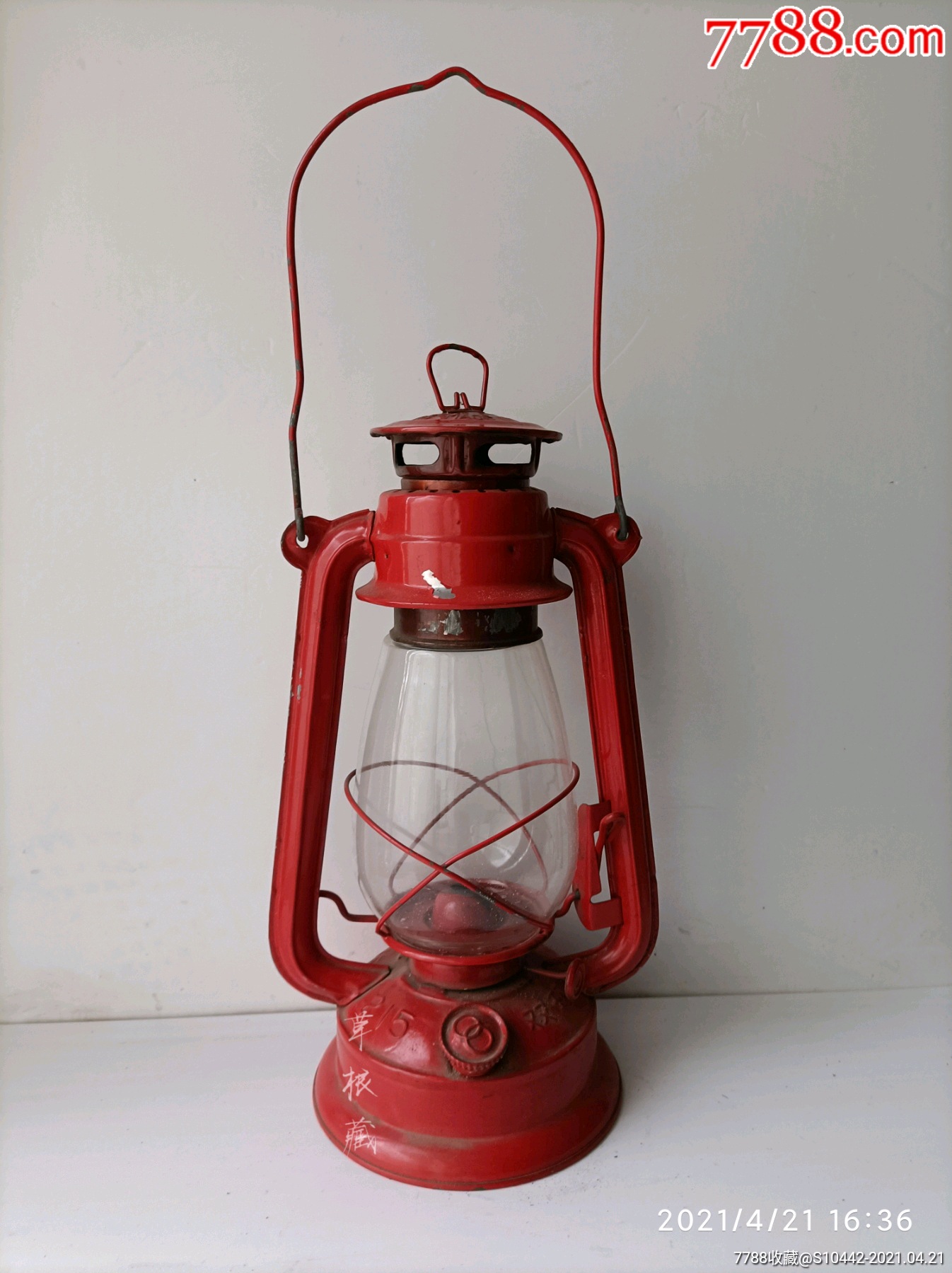 漂亮双环牌老煤油灯马灯船栀灯