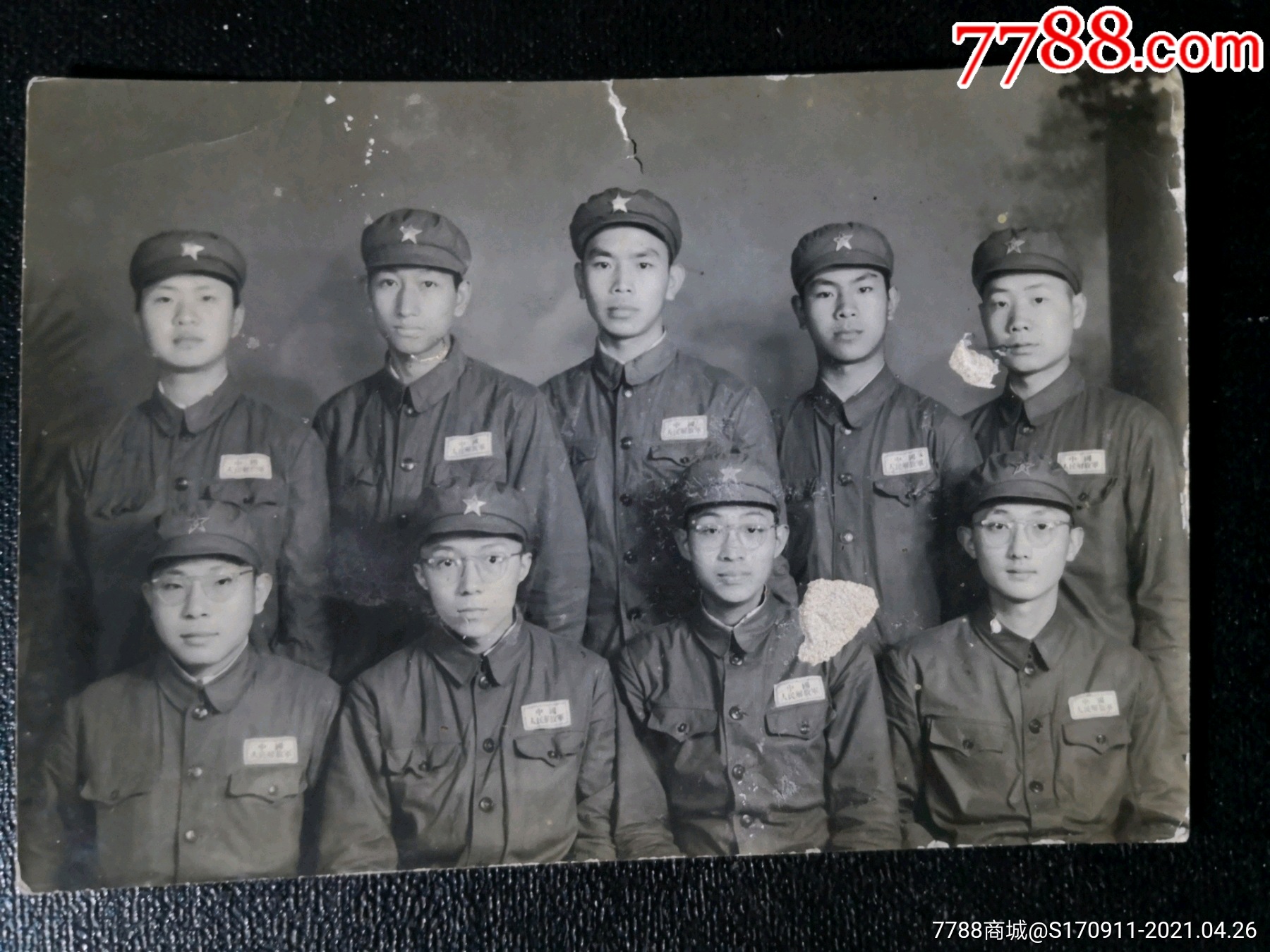 建国初军人老照片7.5*11cm