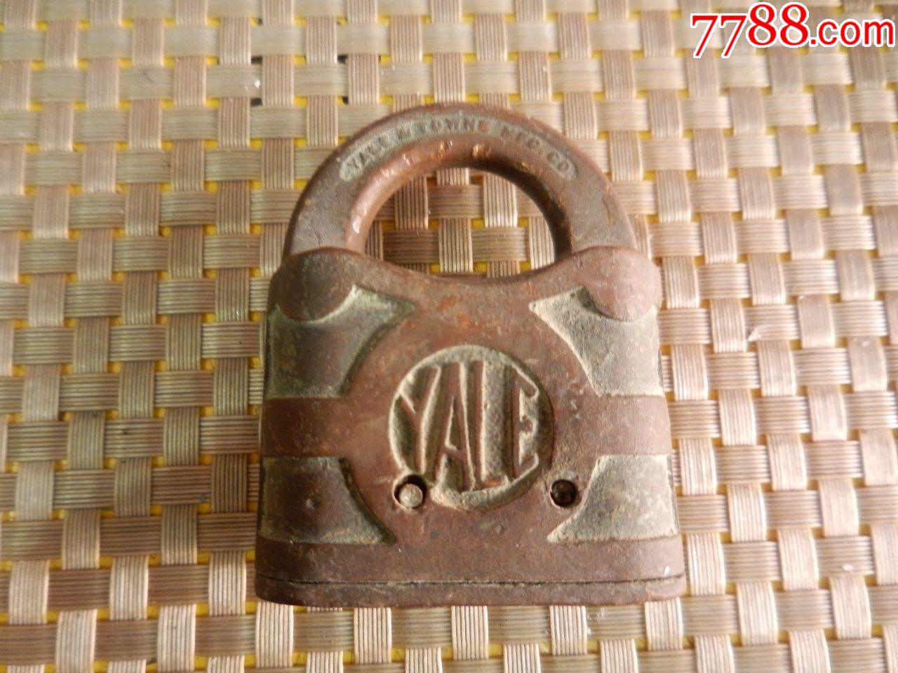 民国时期美国耶鲁yale铜锁没钥匙重量2775克大尺寸看图