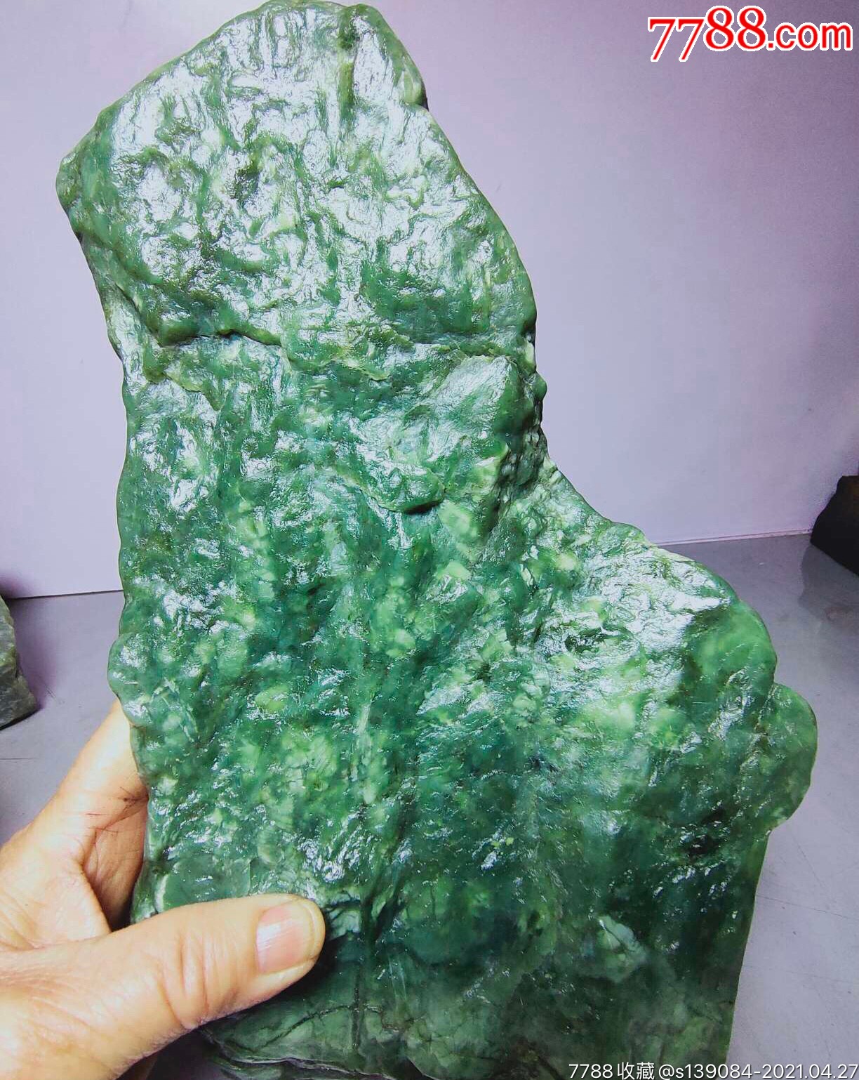新疆戈壁绿碧玉原石17斤多包真